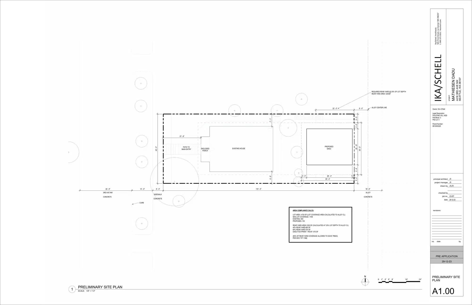 Site plan for 4418 3rd Ave NW