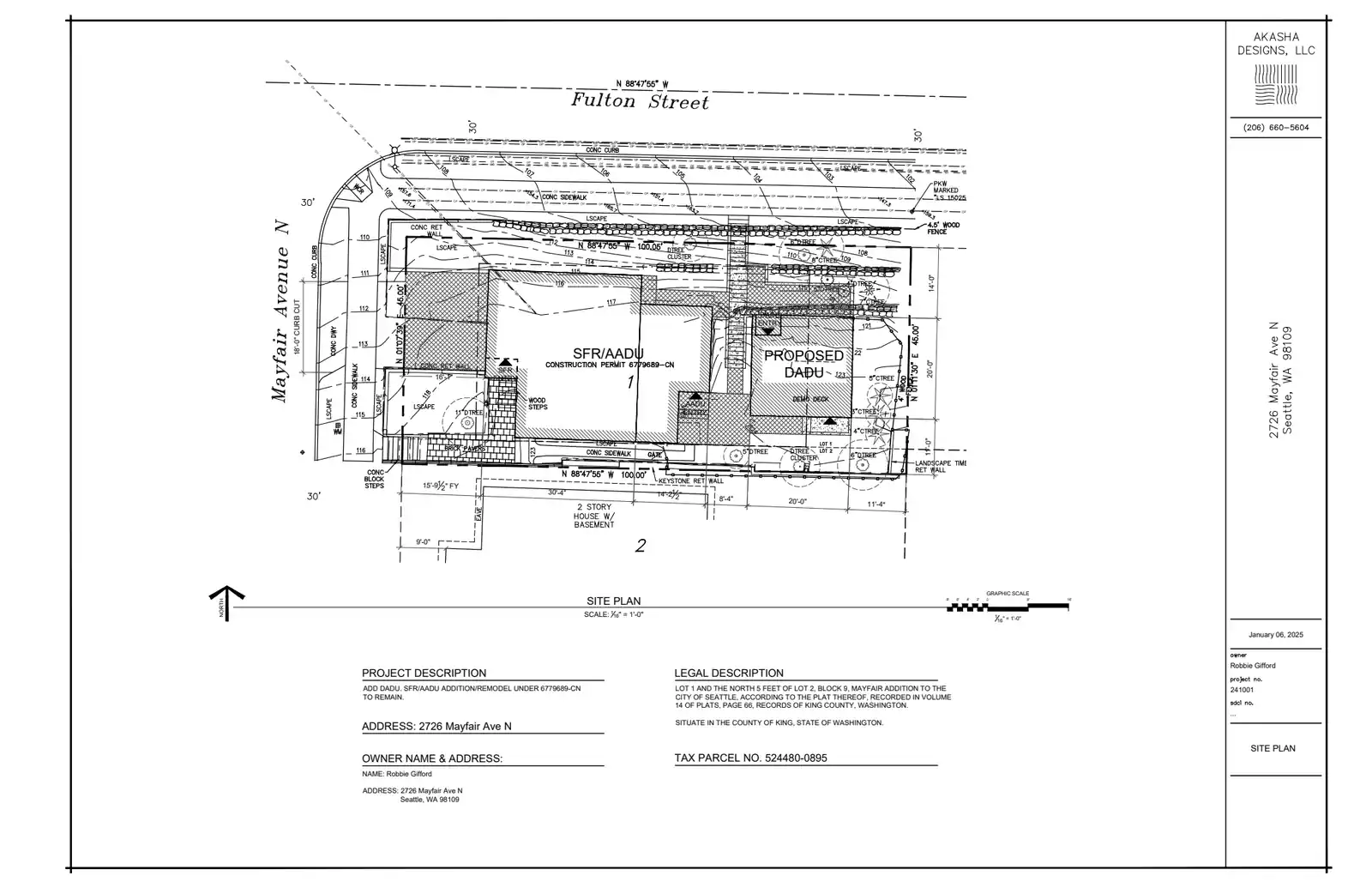 Site plan for 255 Fulton St