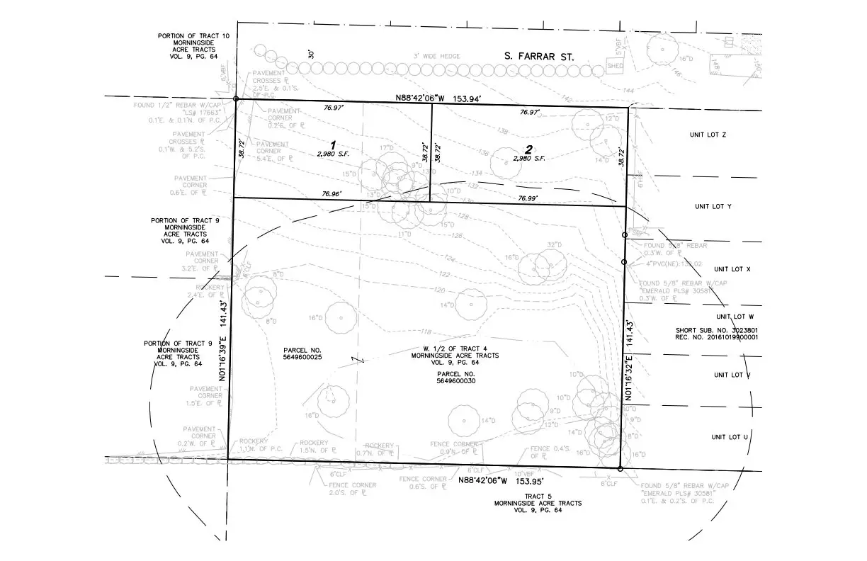 Site plan for 3933 S Farrar St