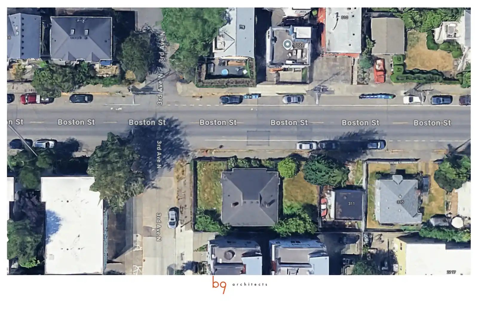 Site plan for 303 Boston St