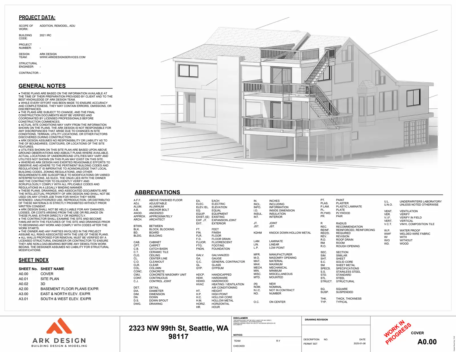 Site plan for 2323 NW 99th St