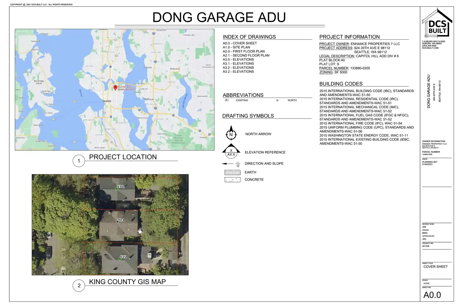 Site plan for 924 20th Ave E