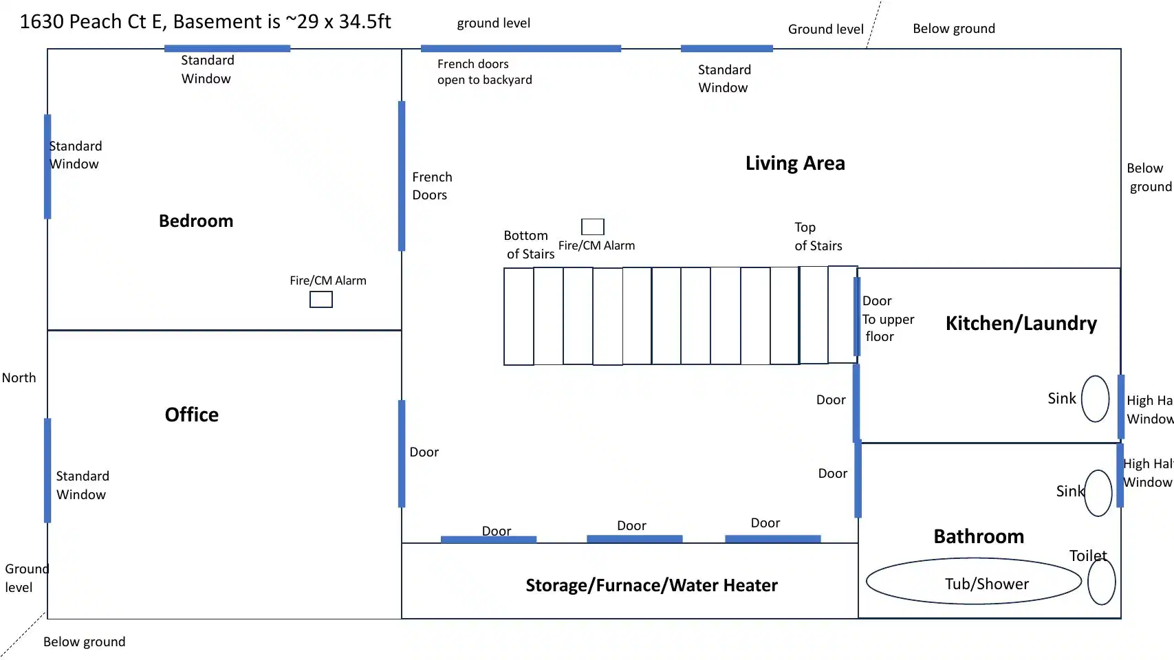 Site plan for 1630 Peach Ct E