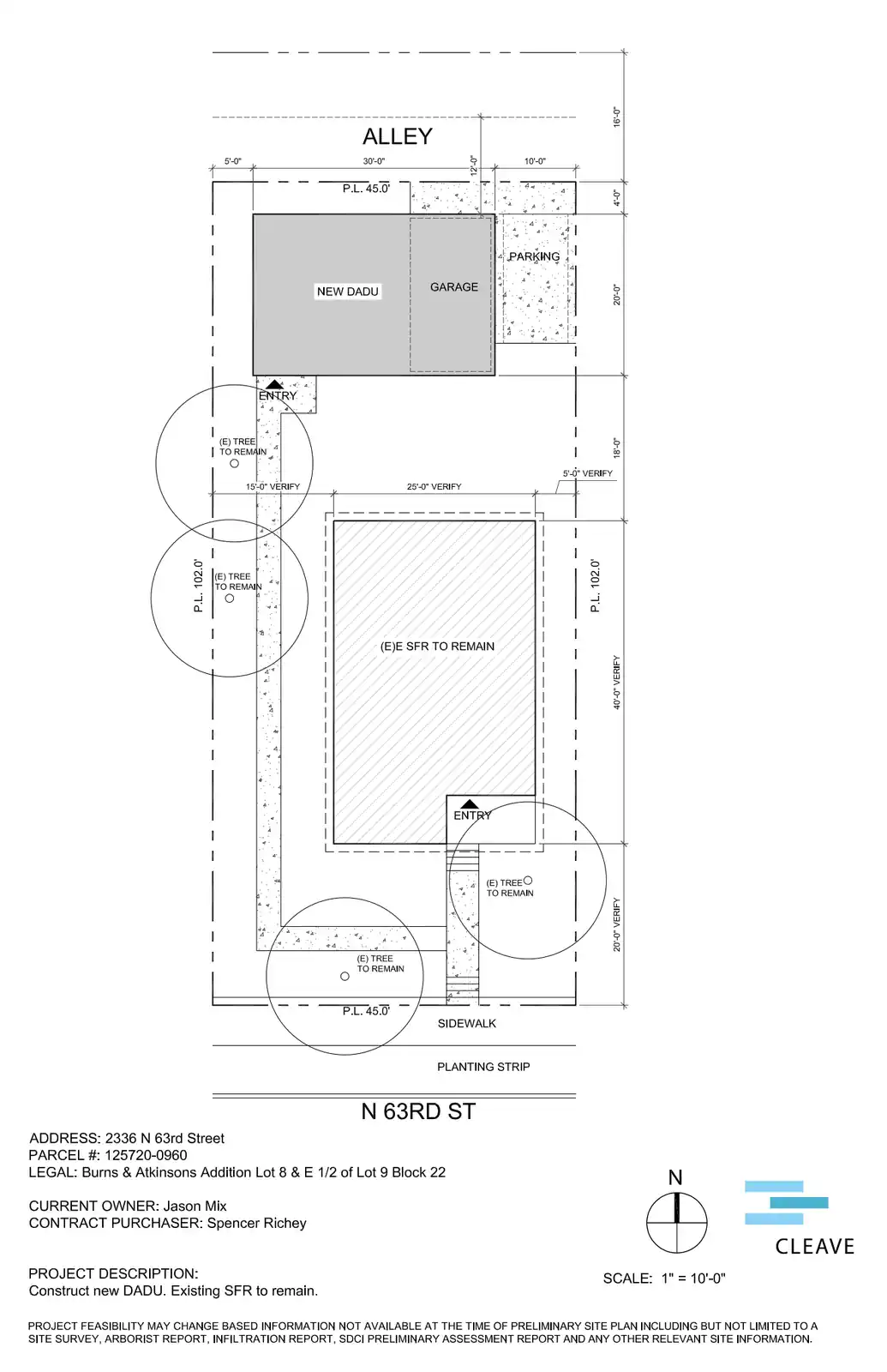 Site plan for 2334 N 63rd St