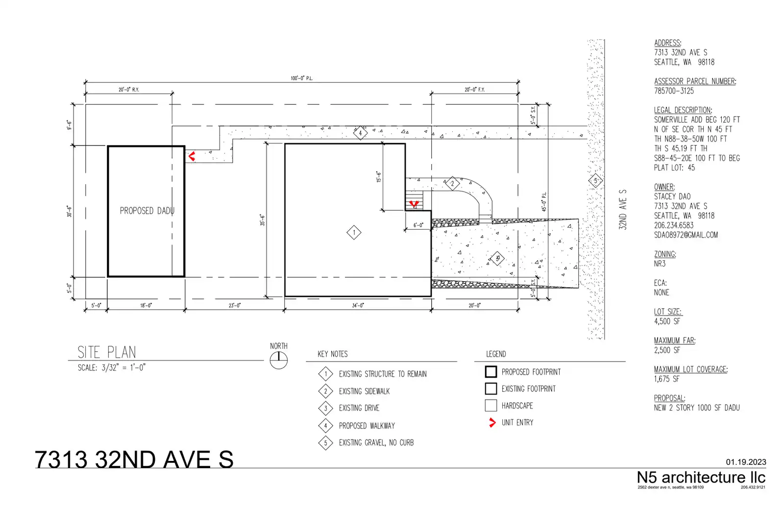 Site plan for 7311 32nd Ave S