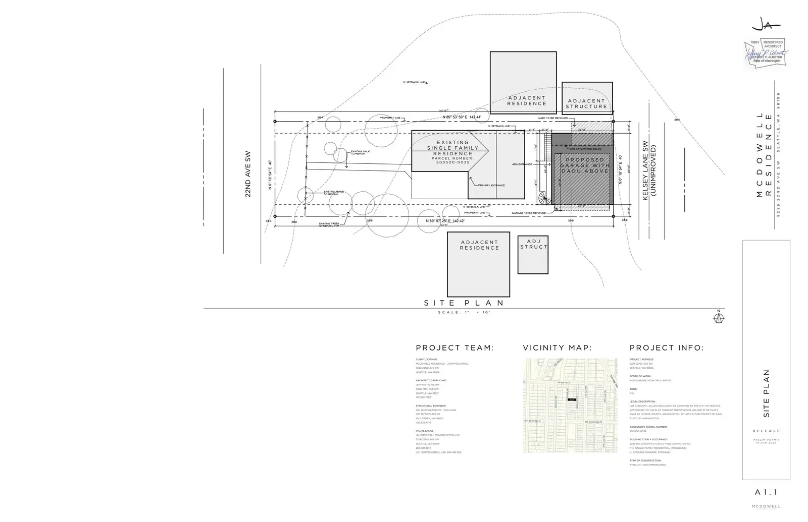 Site plan for 9229 Kelsey Ln SW