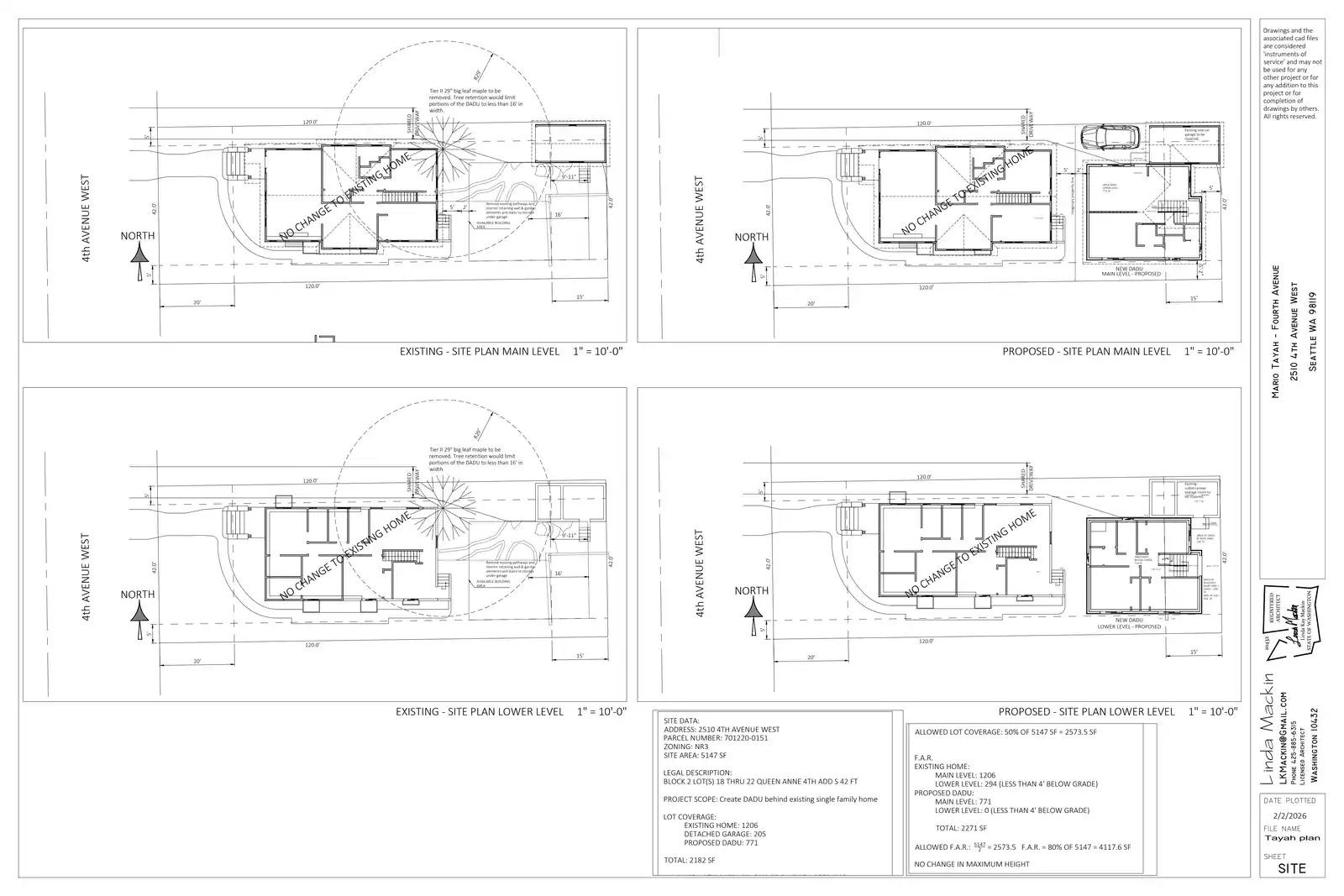 Site plan for 2510 4th Ave W