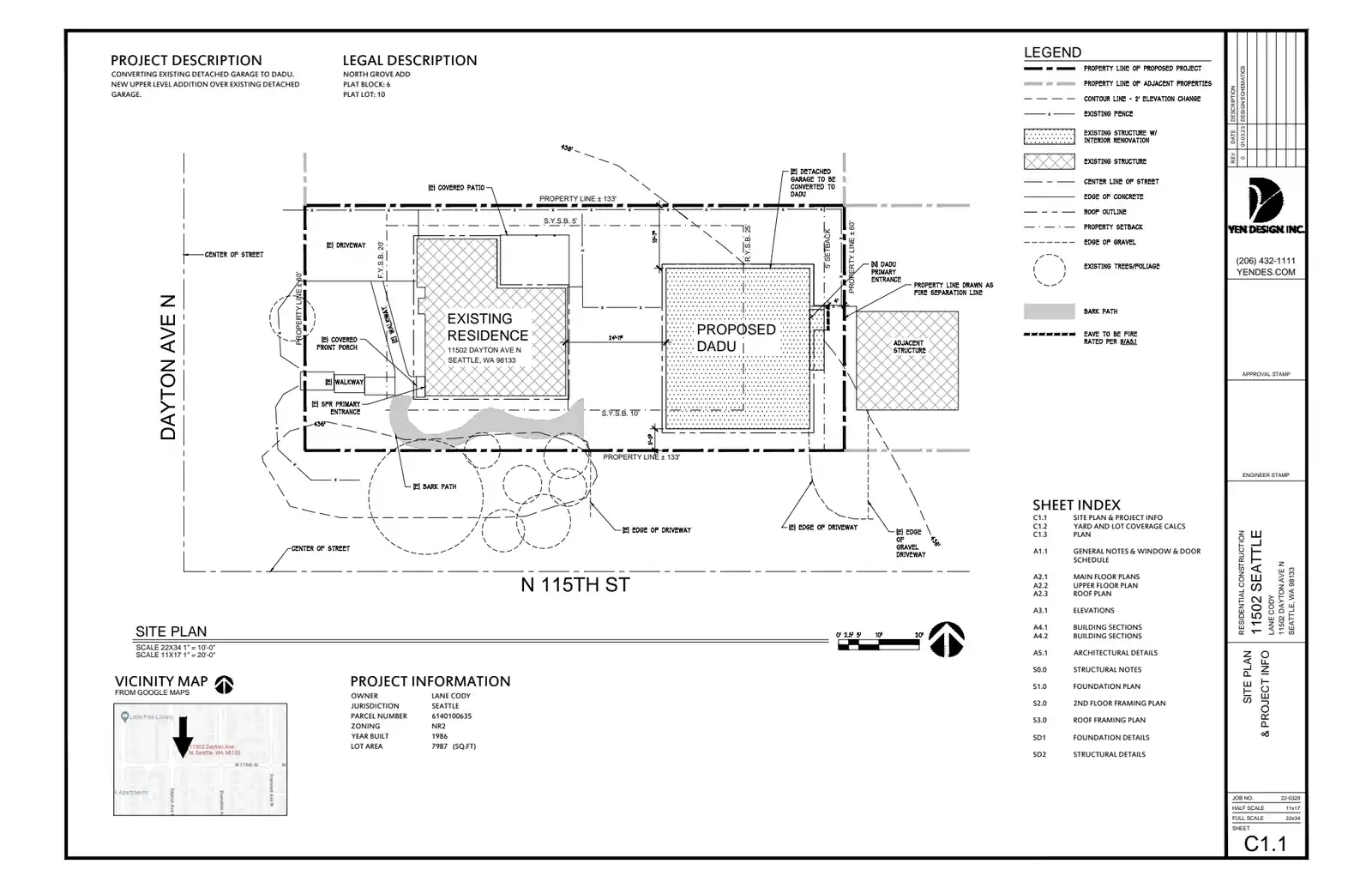 Site plan for 510 N 115th St