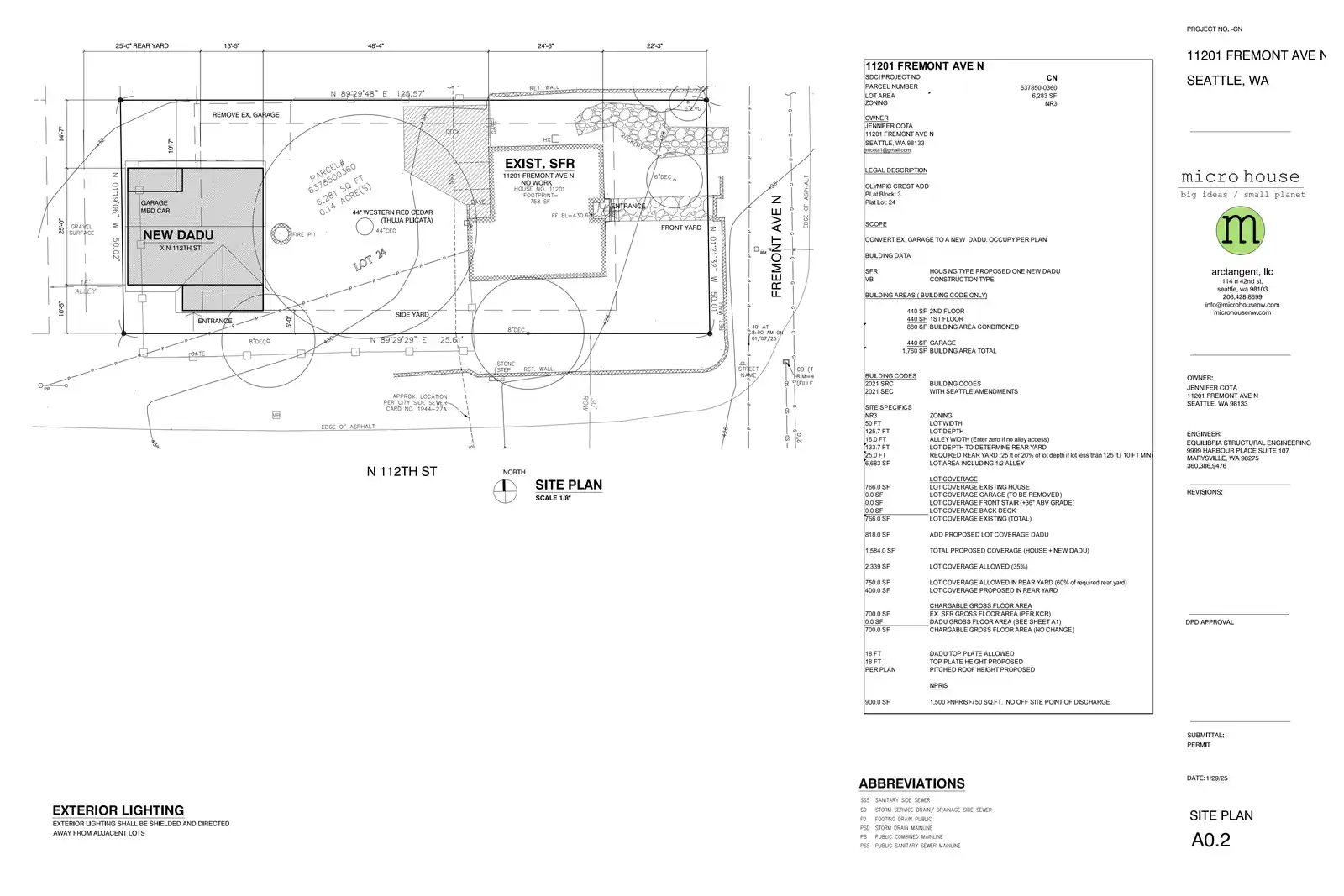 Site plan for 615 N 112th St