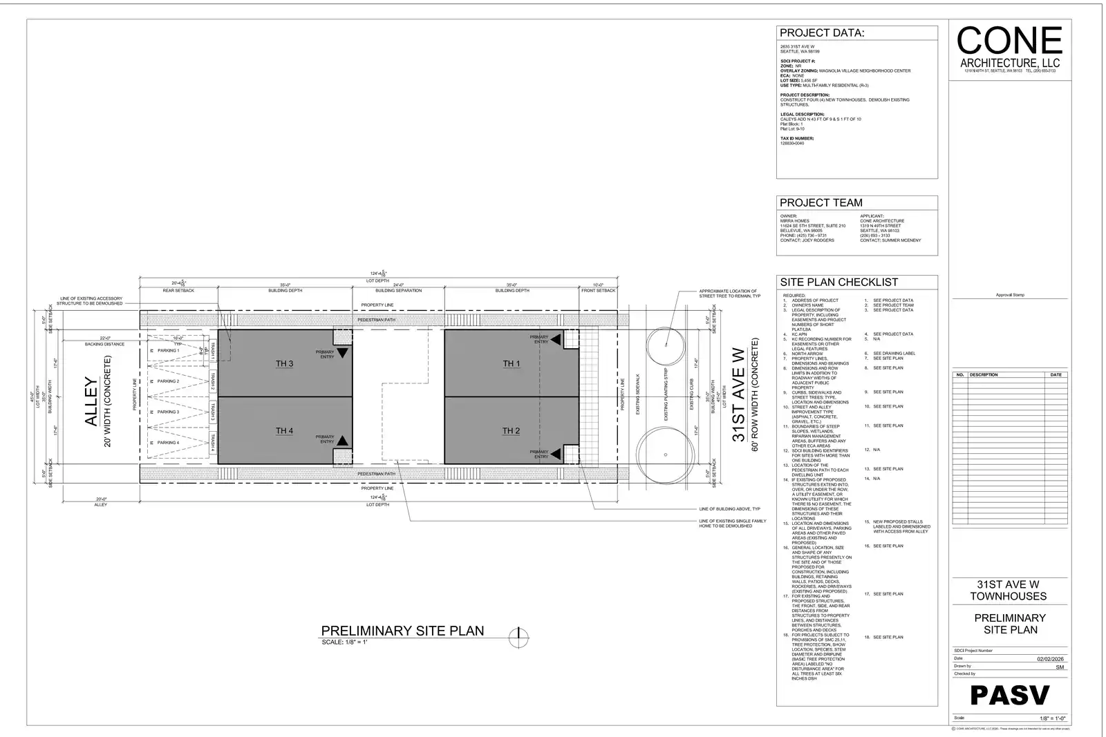 Site plan for 2635 31st Ave W
