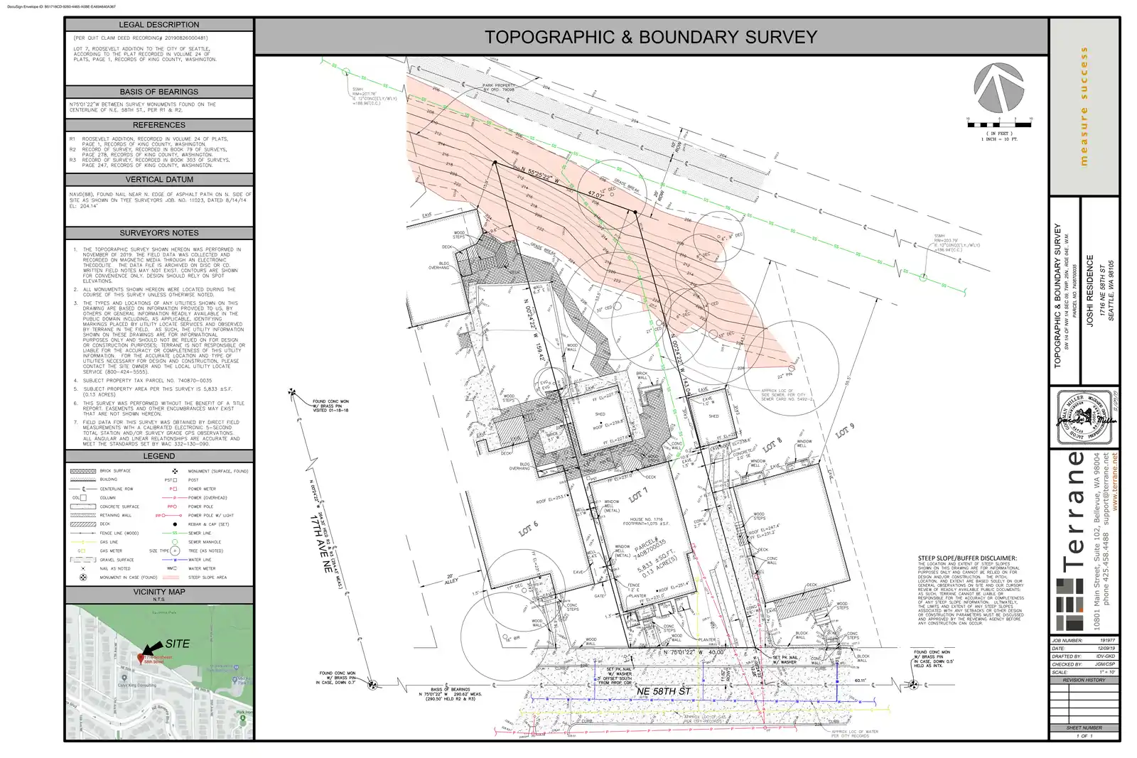 Site plan for 1716 NE 58th St