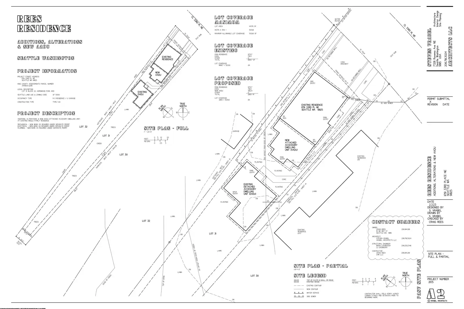 Site plan for 11721 33rd Pl NE