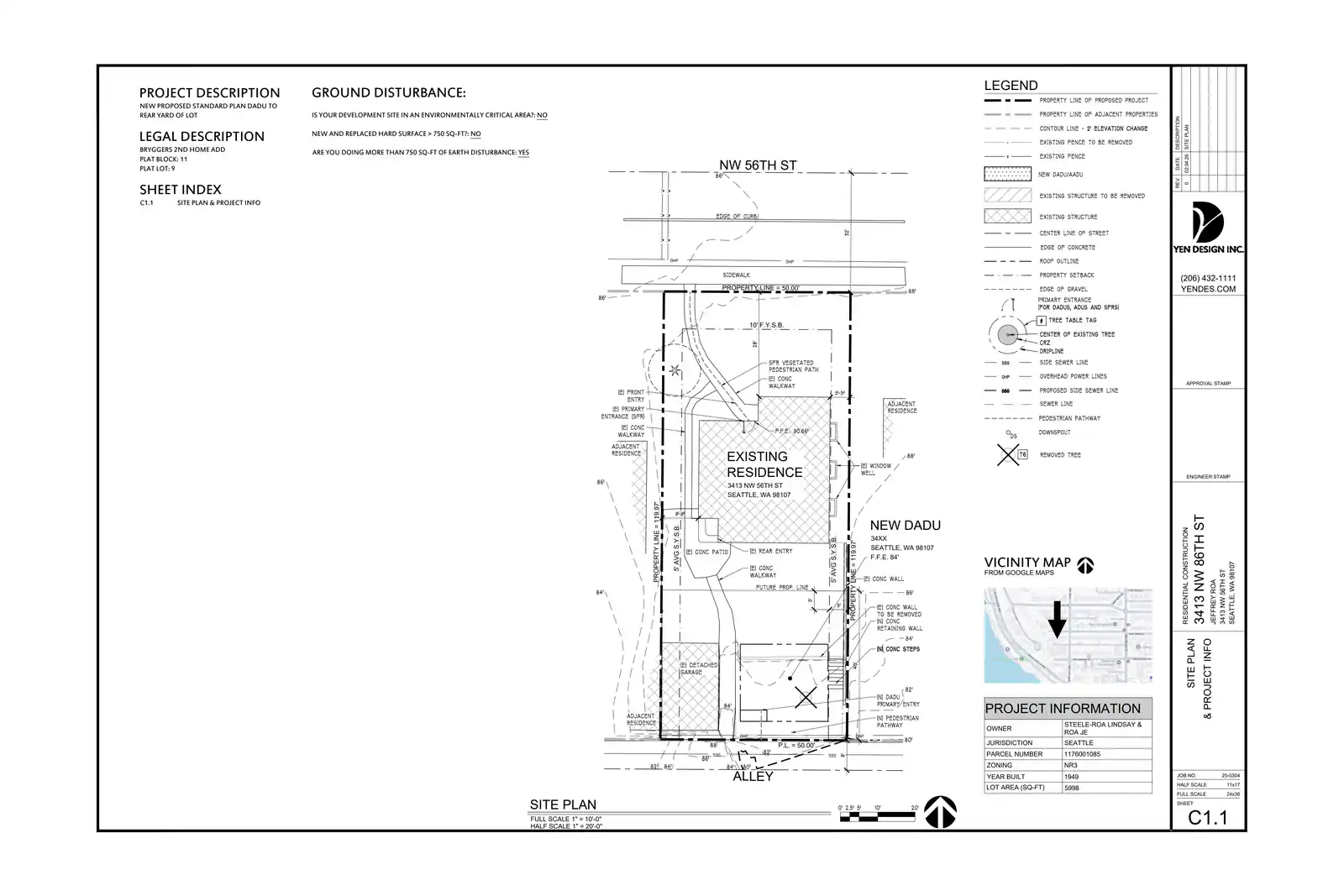 Site plan for 3415 NW 56th St