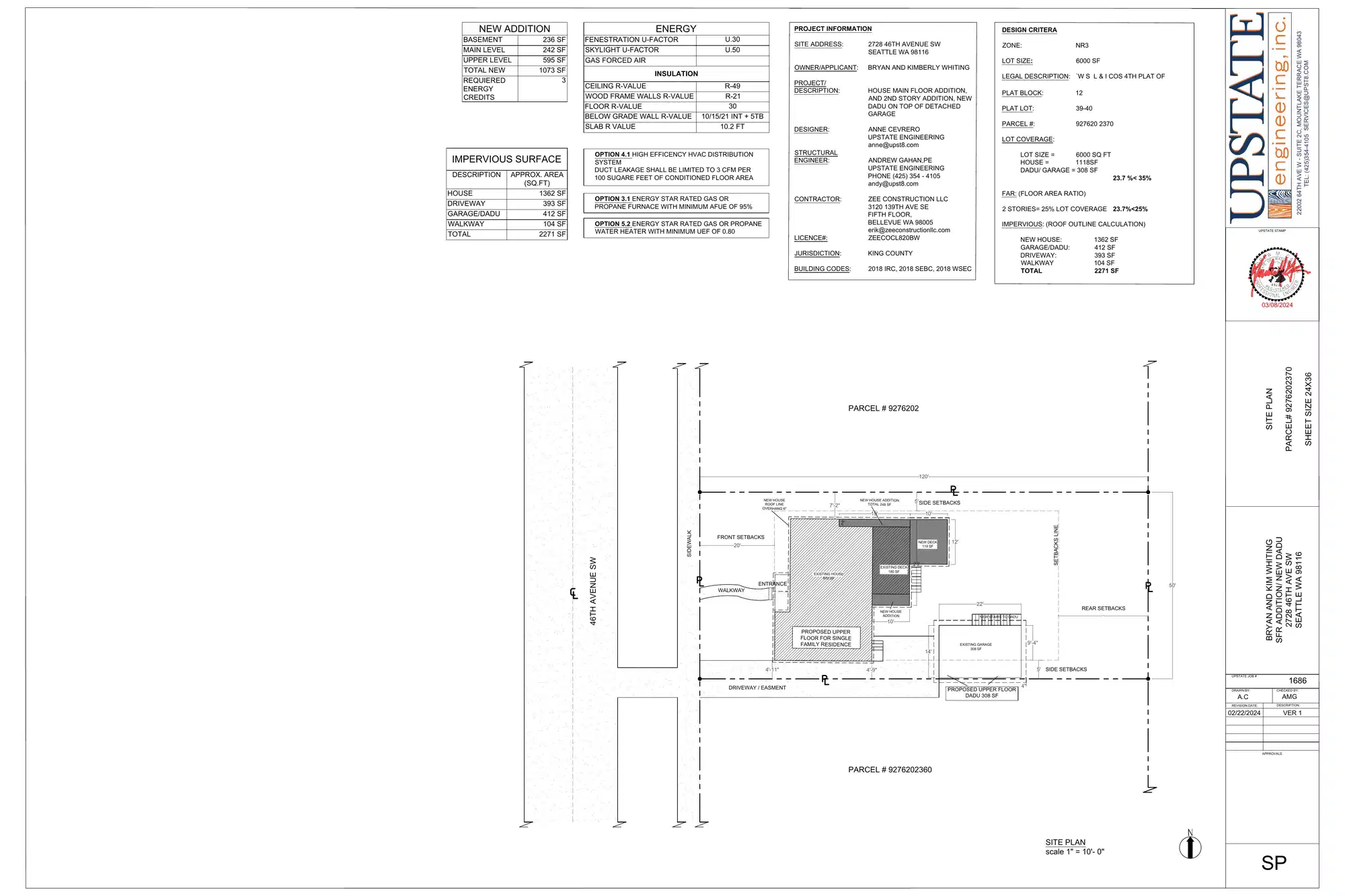 Site plan for 2728 46th Ave SW