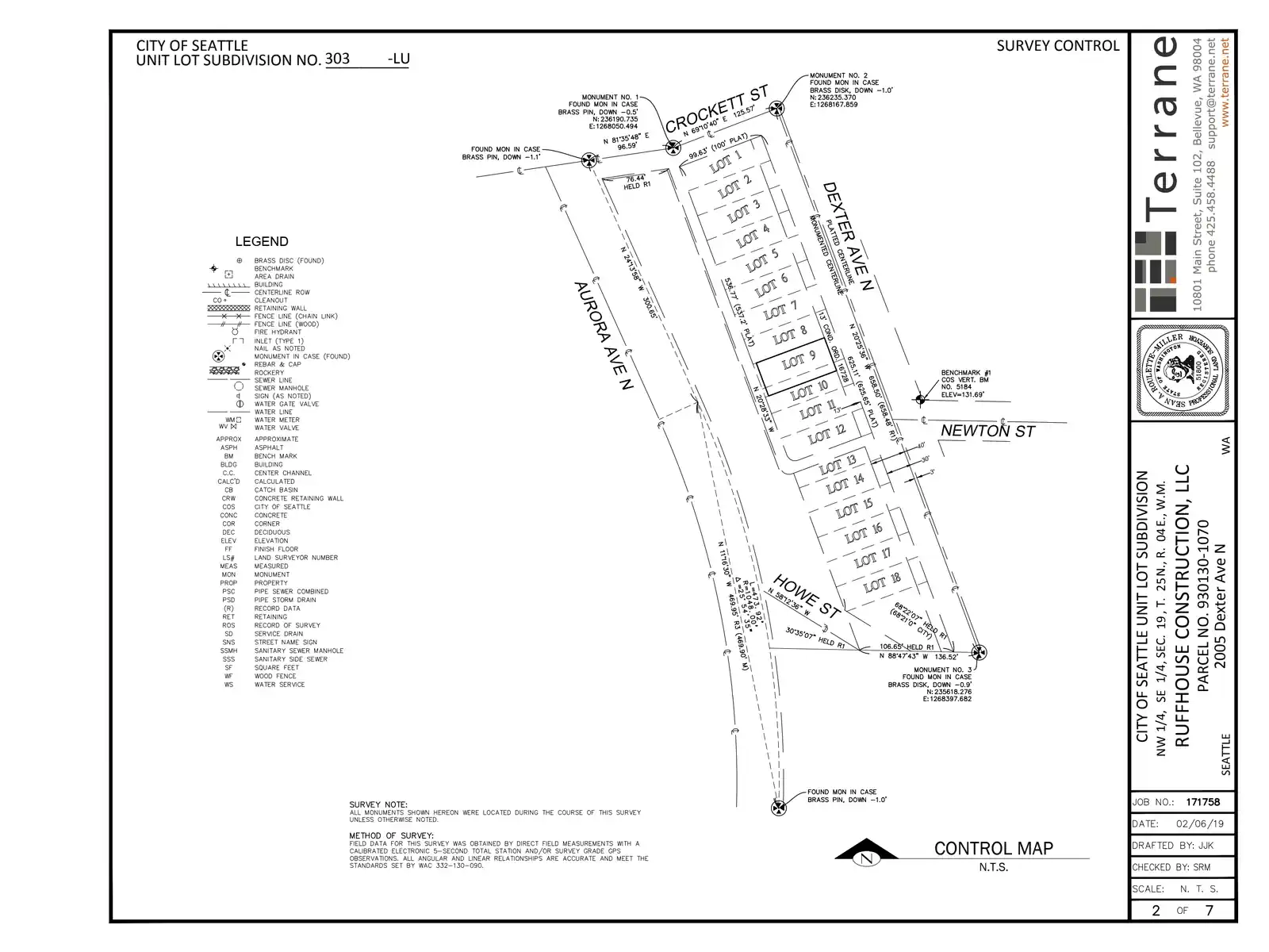 Site plan for 2005 Dexter Ave N