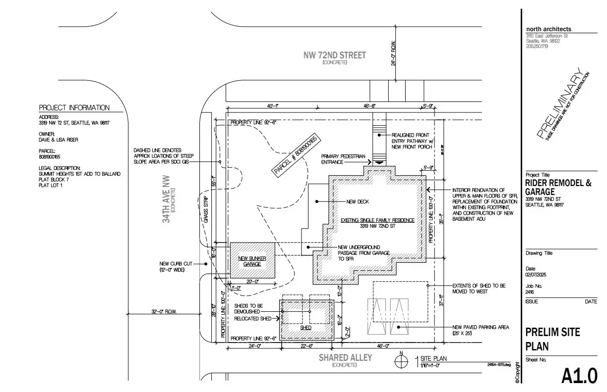 Site plan for 3319 NW 72nd St