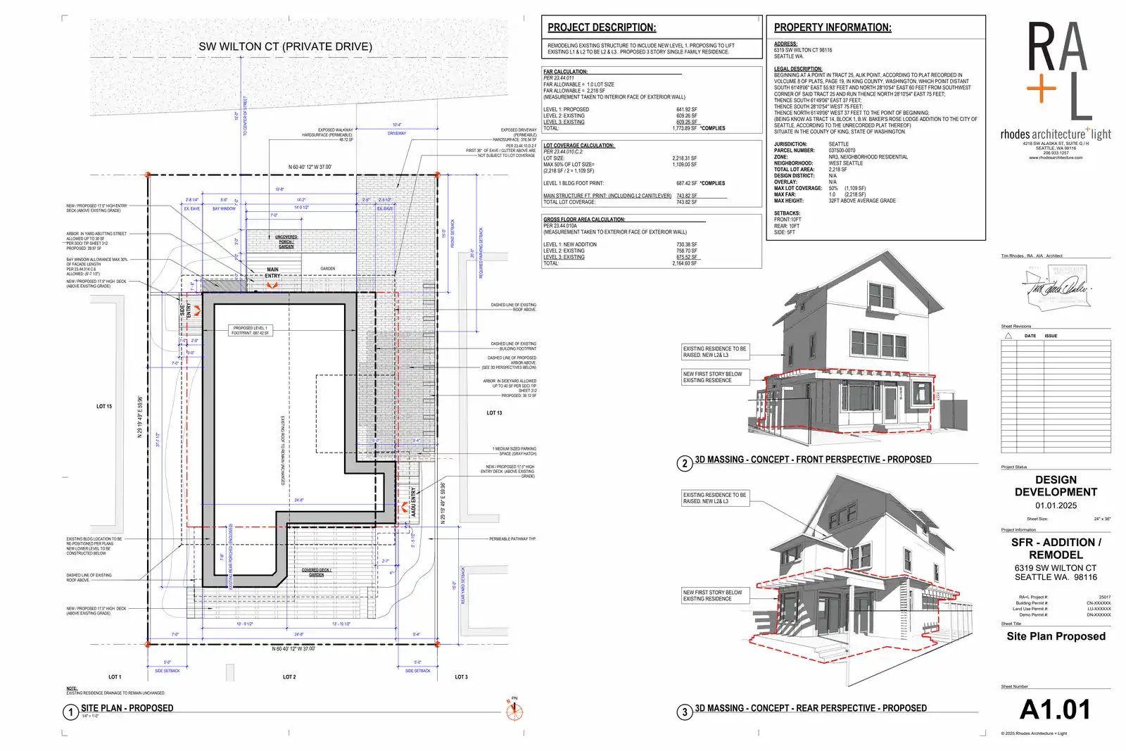 Site plan for 6319 SW Wilton Ct