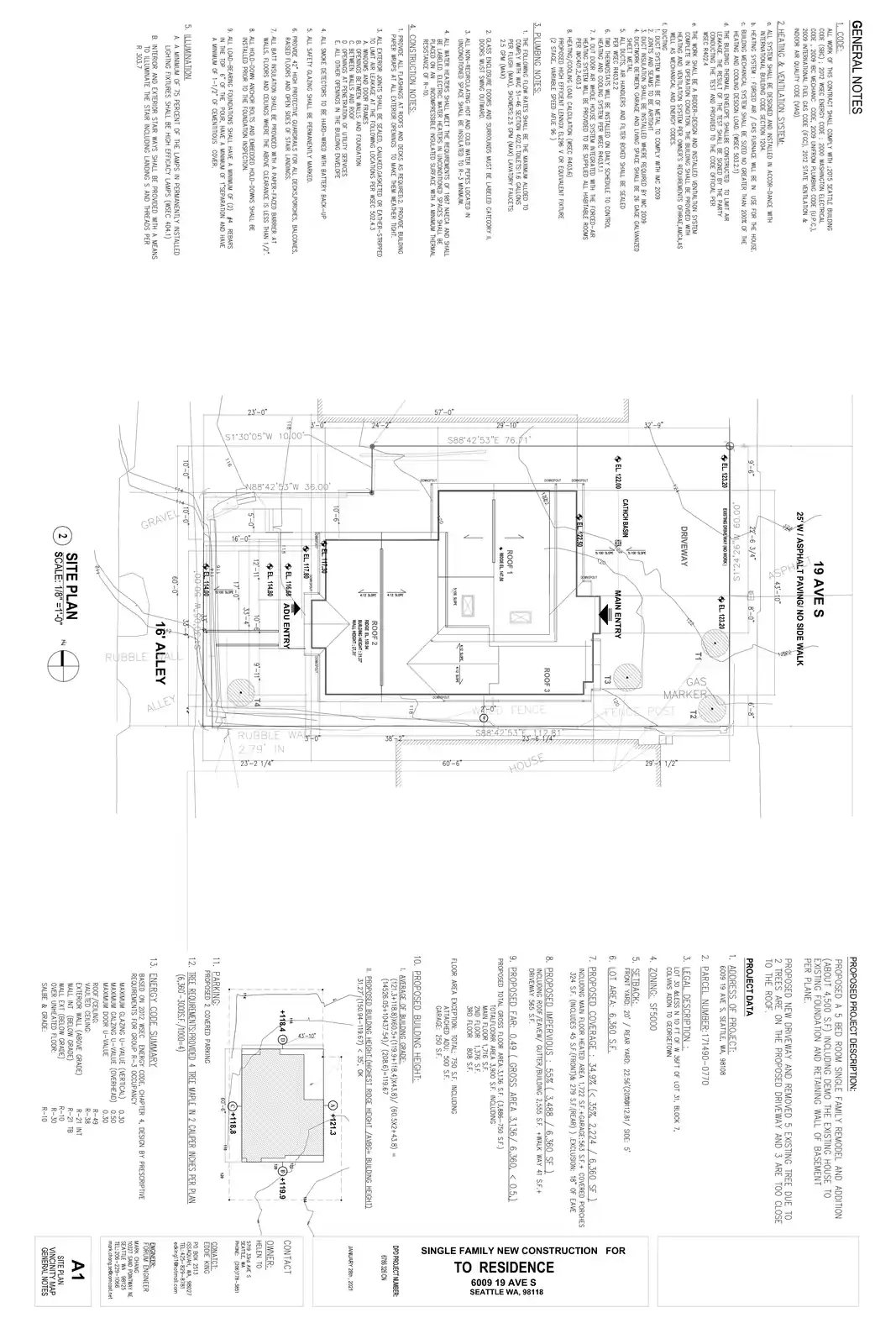 Site plan for 6009 19th Ave S