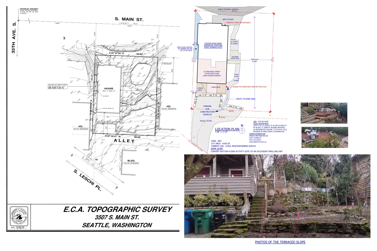 Site plan for 3507 S Main St