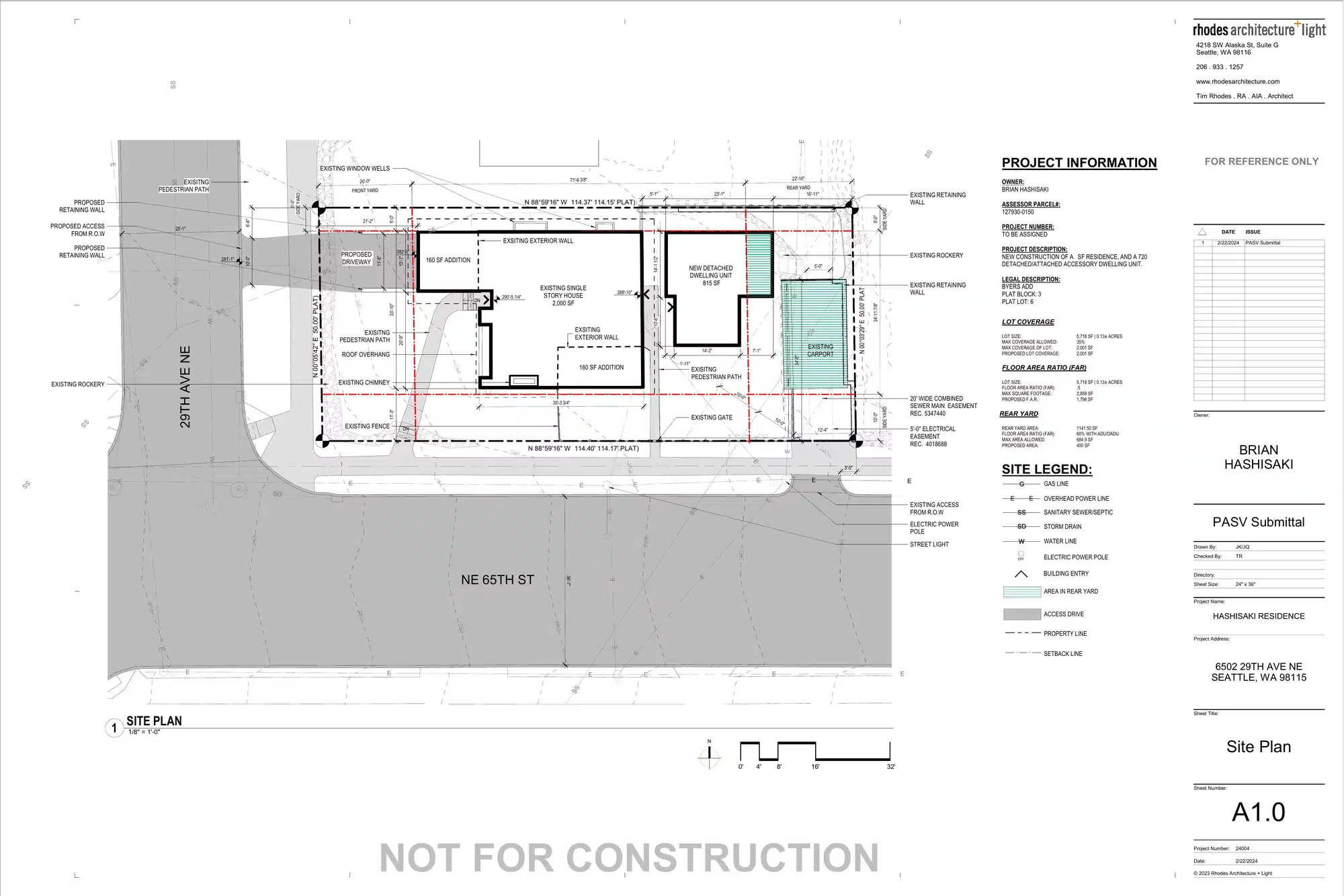 Site plan for 6502 29th Ave NE