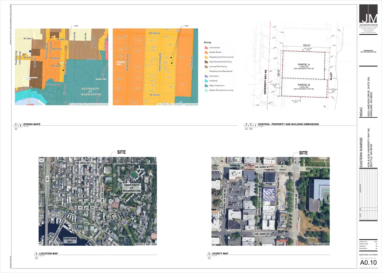 Site plan for 4224 University Way NE