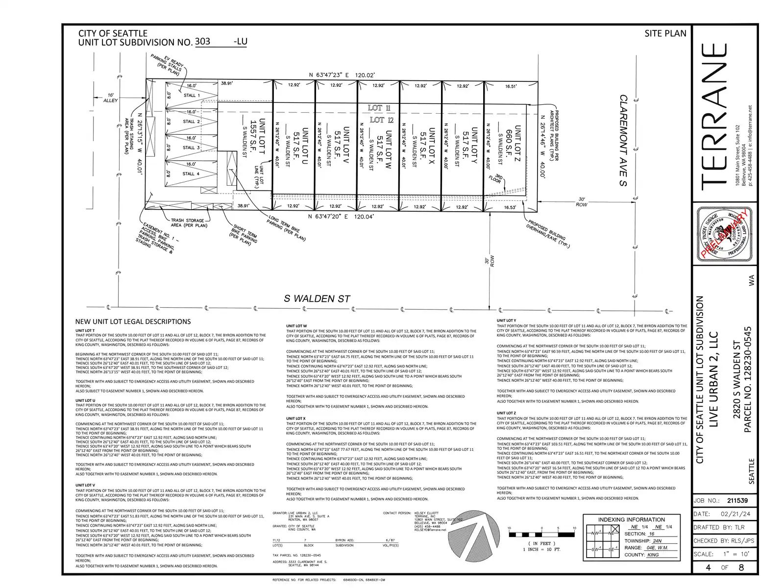 Site plan for 3333 Claremont Ave S