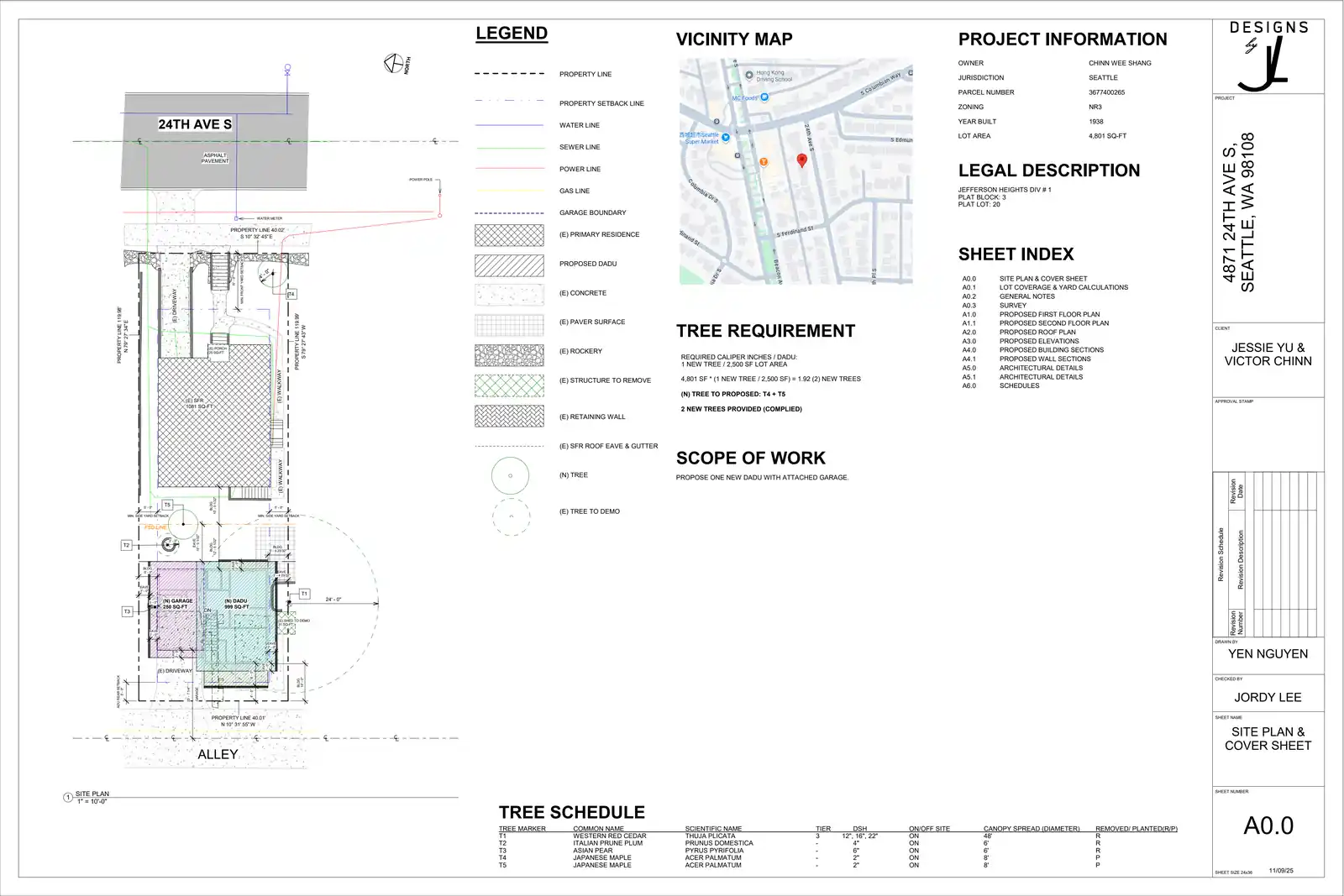Site plan for 4871 24th Ave S