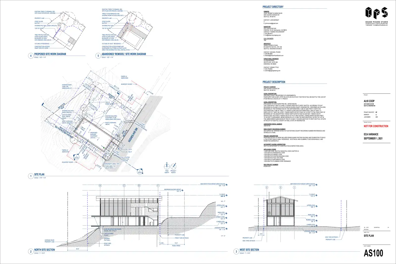 Site plan for 2367 Hughes Ave SW
