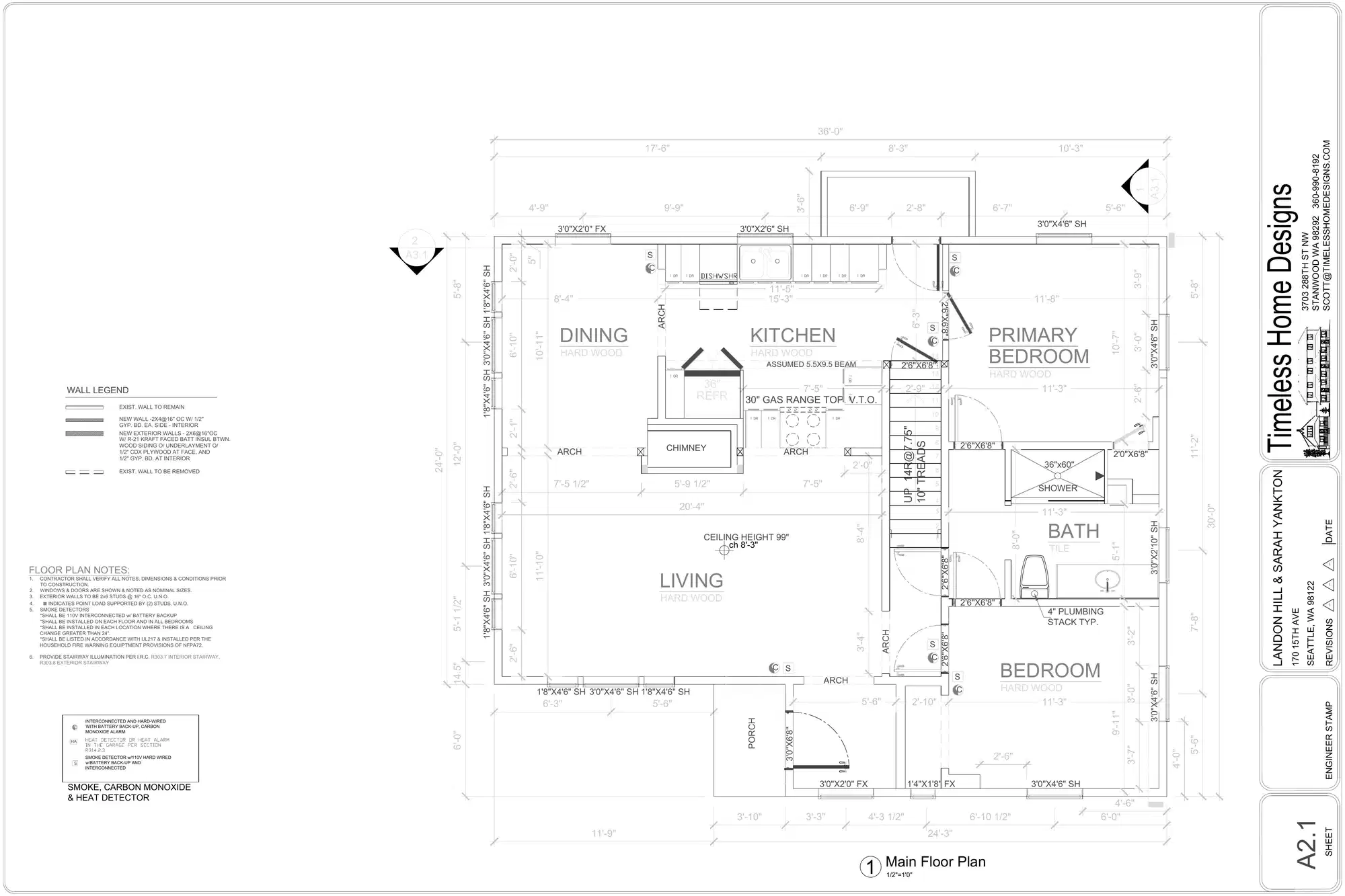 Site plan for 170 15th Ave
