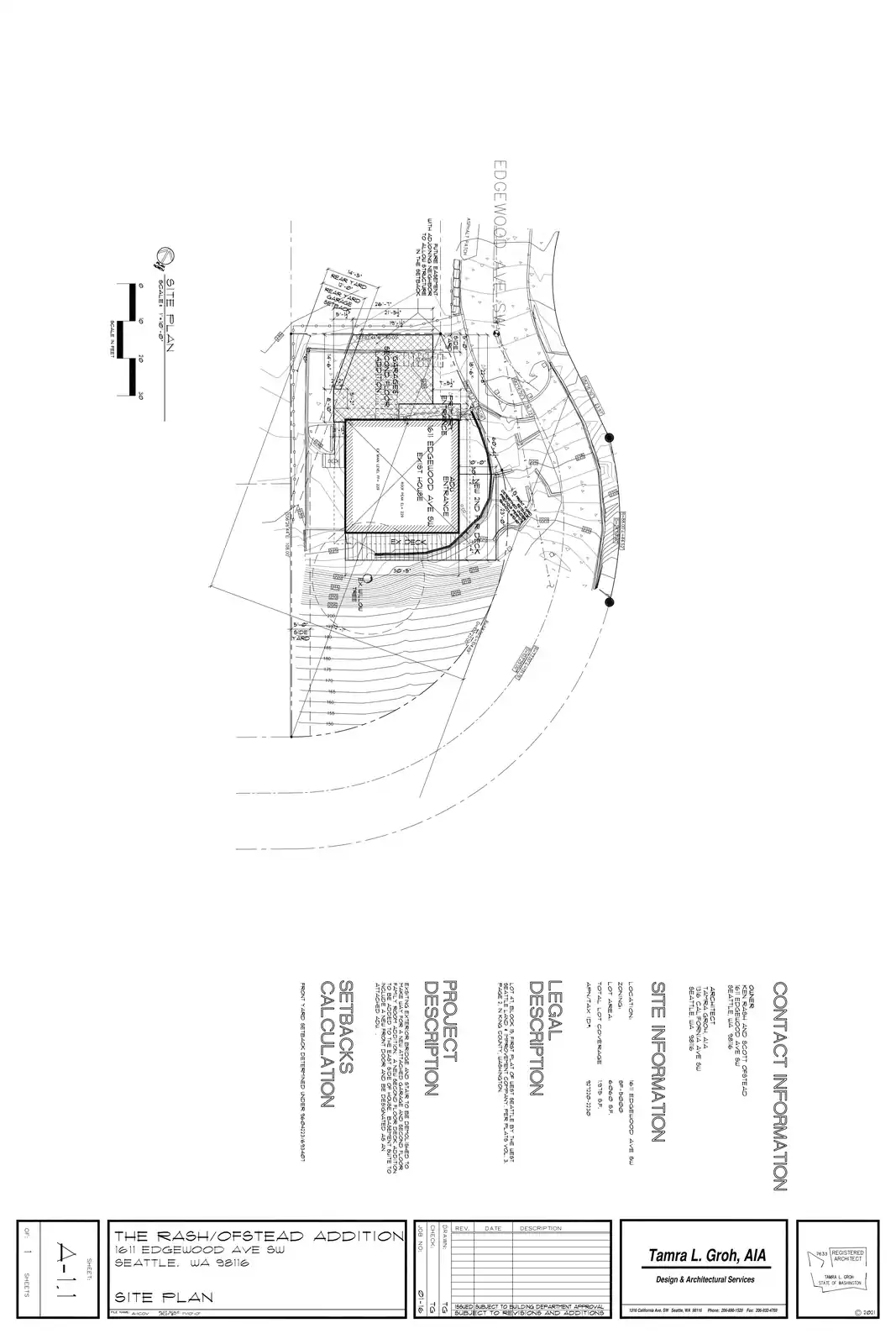 Site plan for 1611 Edgewood Ave SW