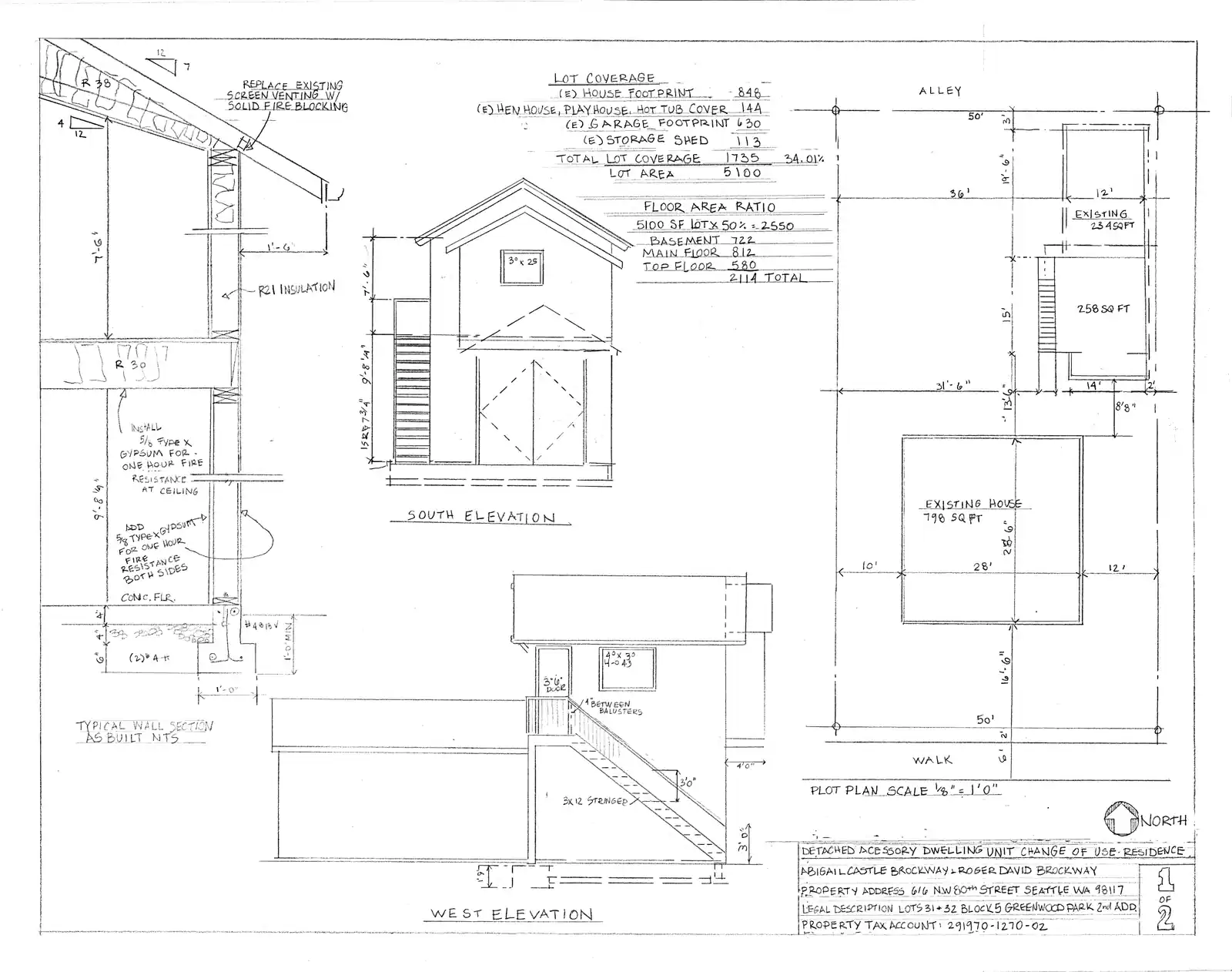 Site plan for 618 NW 80th St