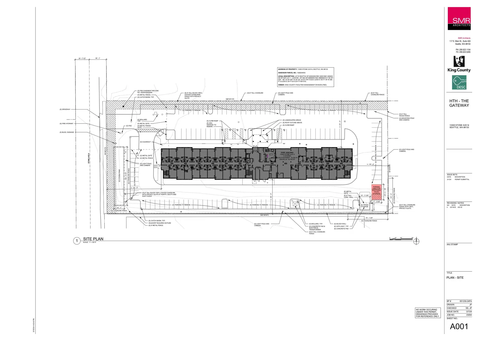 Site plan for 13300 Stone Ave N