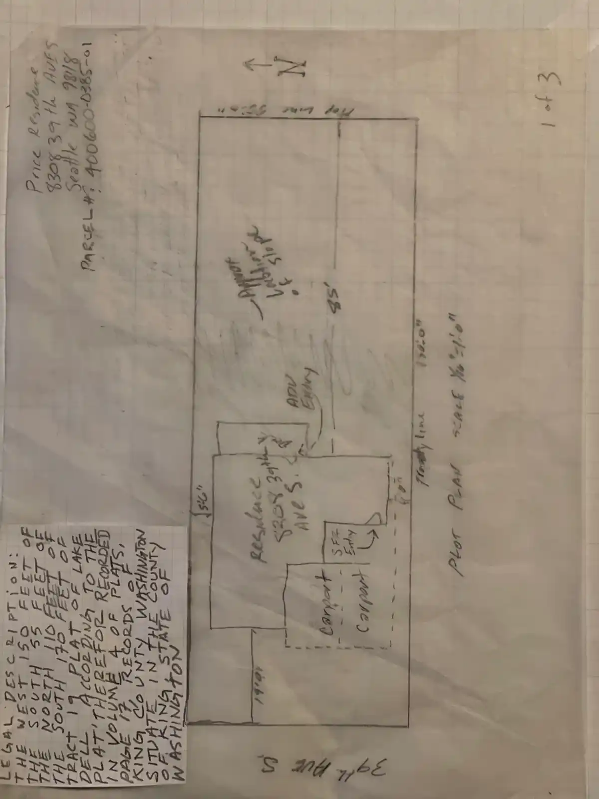 Site plan for 8308 39th Ave S