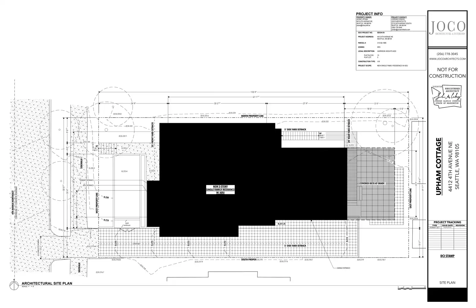 Site plan for 4412 4th Ave NE