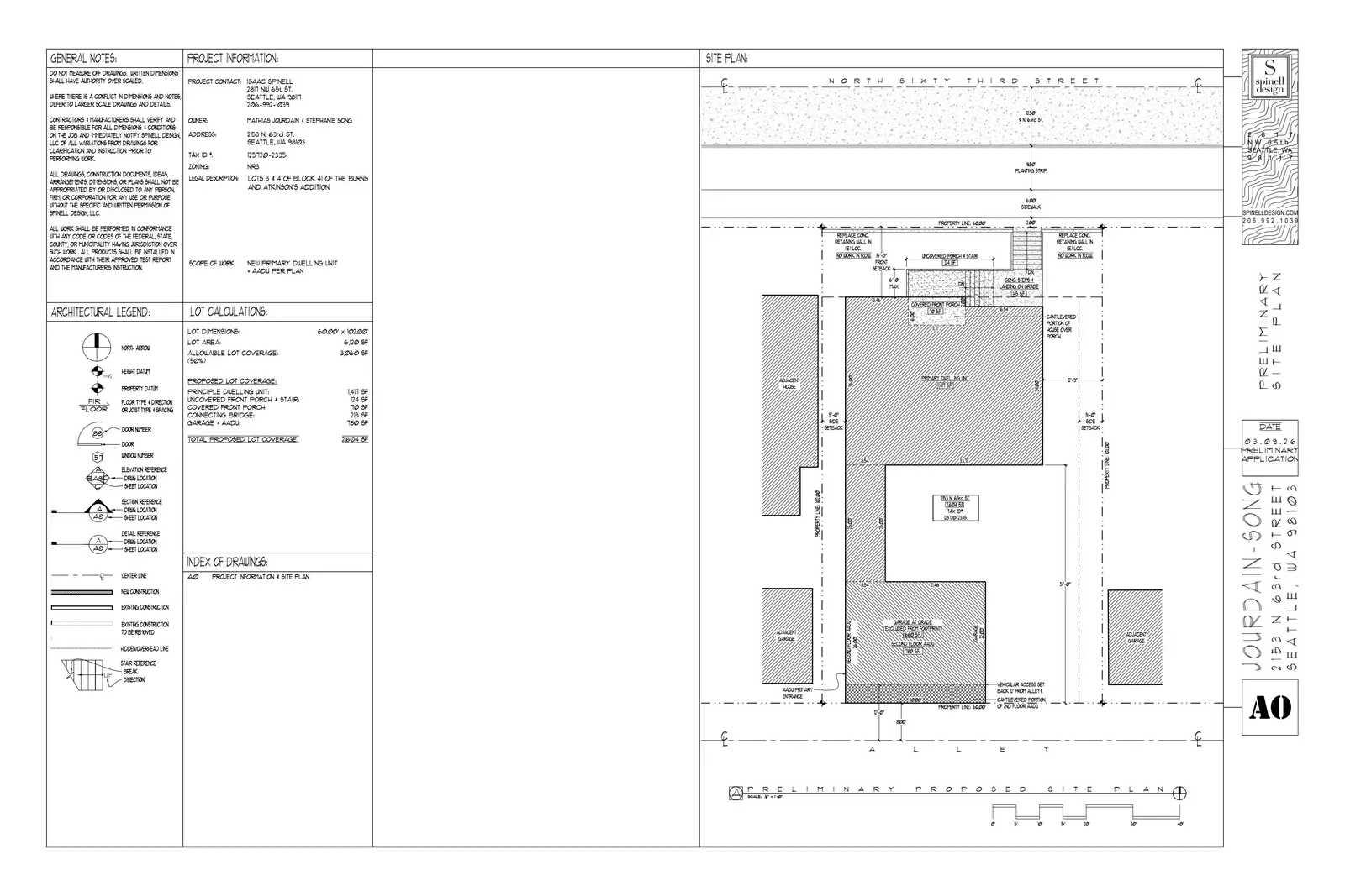 Site plan for 2153 N 63rd St