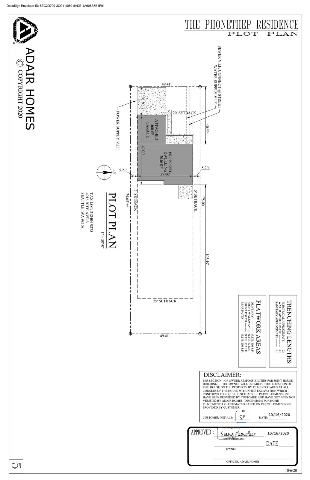 Site plan for 4916 30th Ave S