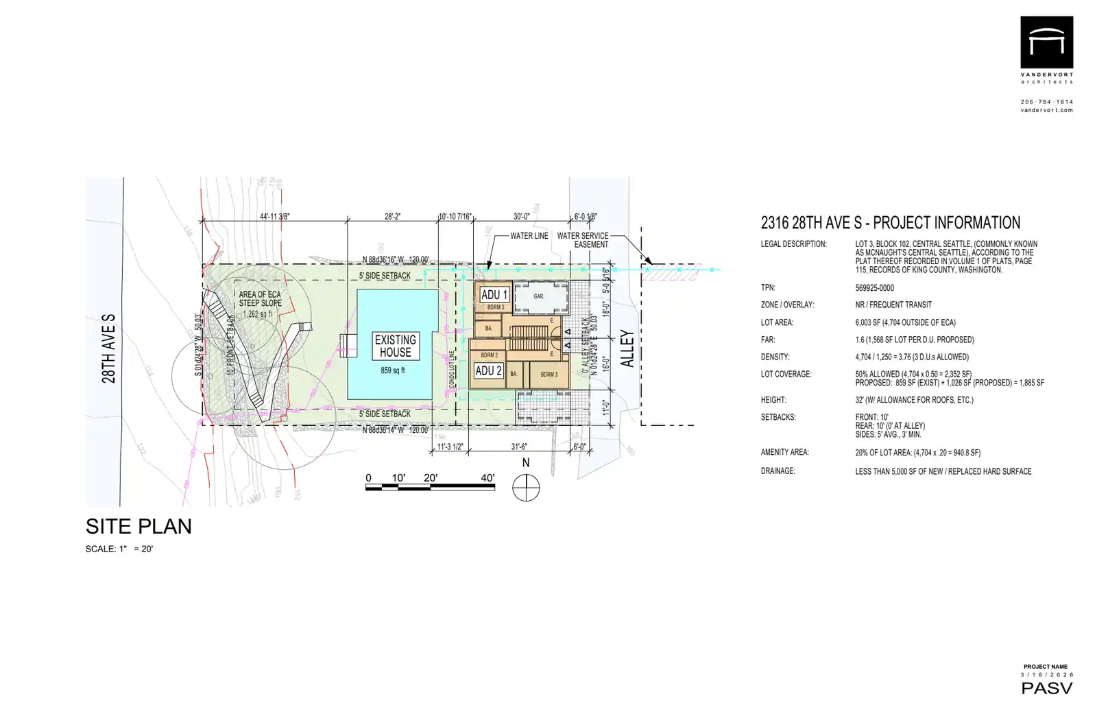 Site plan for 2316 28th Ave S