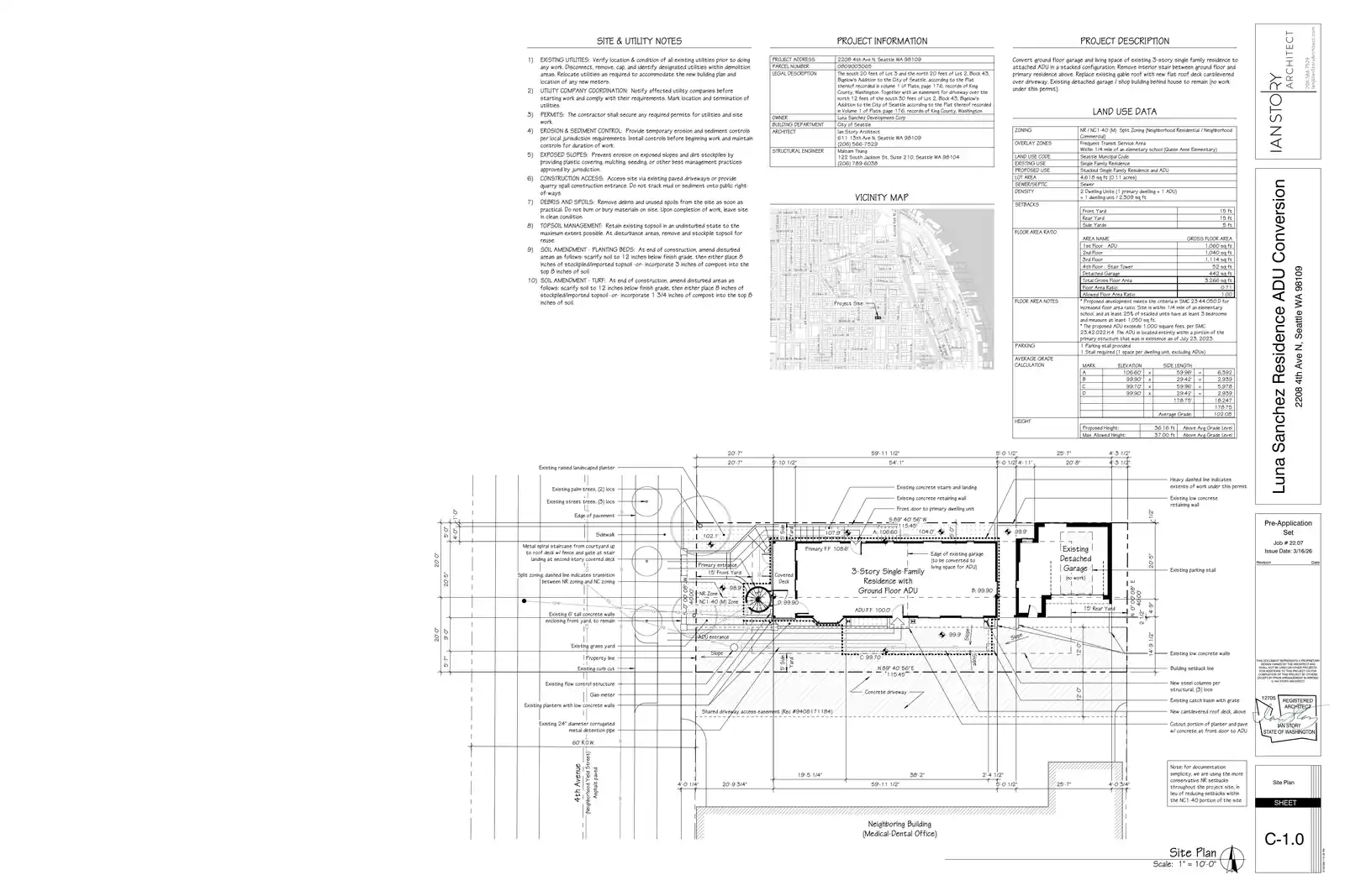Site plan for 2208 4th Ave N