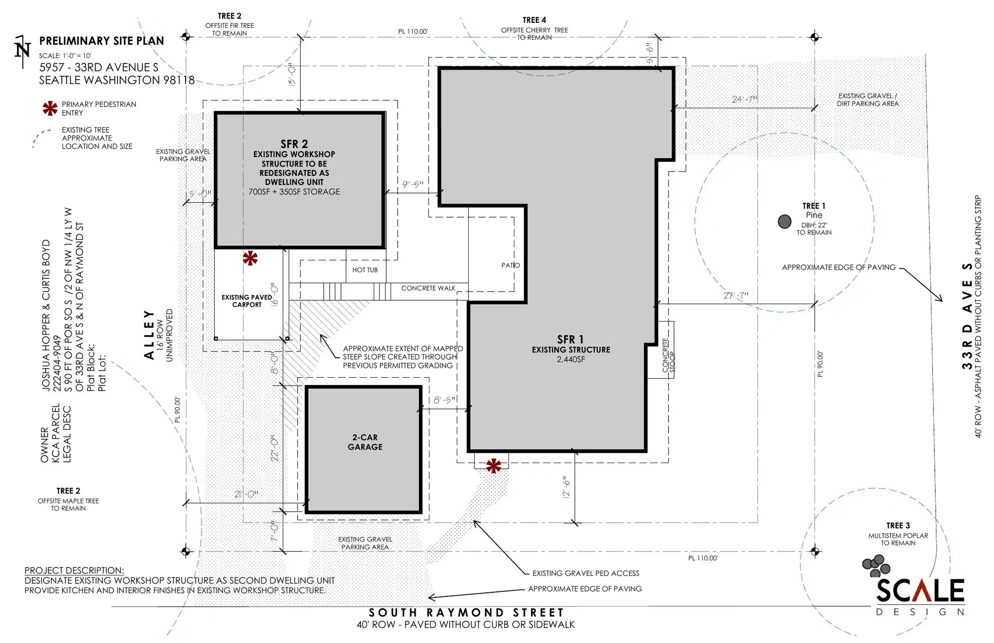 Site plan for 5957 33rd Ave S