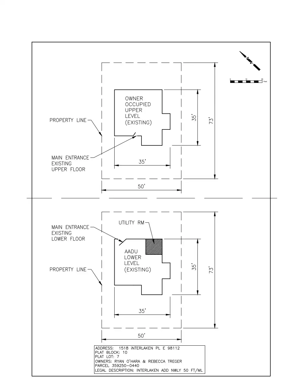 Site plan for 1518 Interlaken Pl E