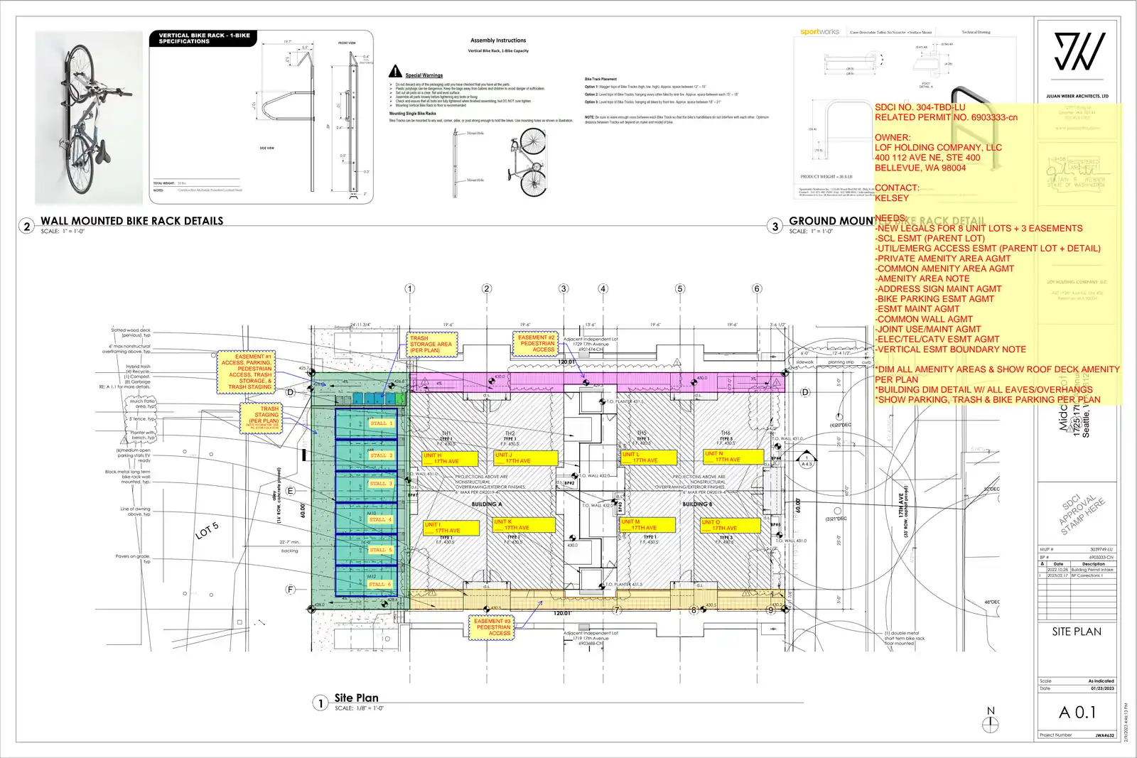 Site plan for 1725 17th Ave