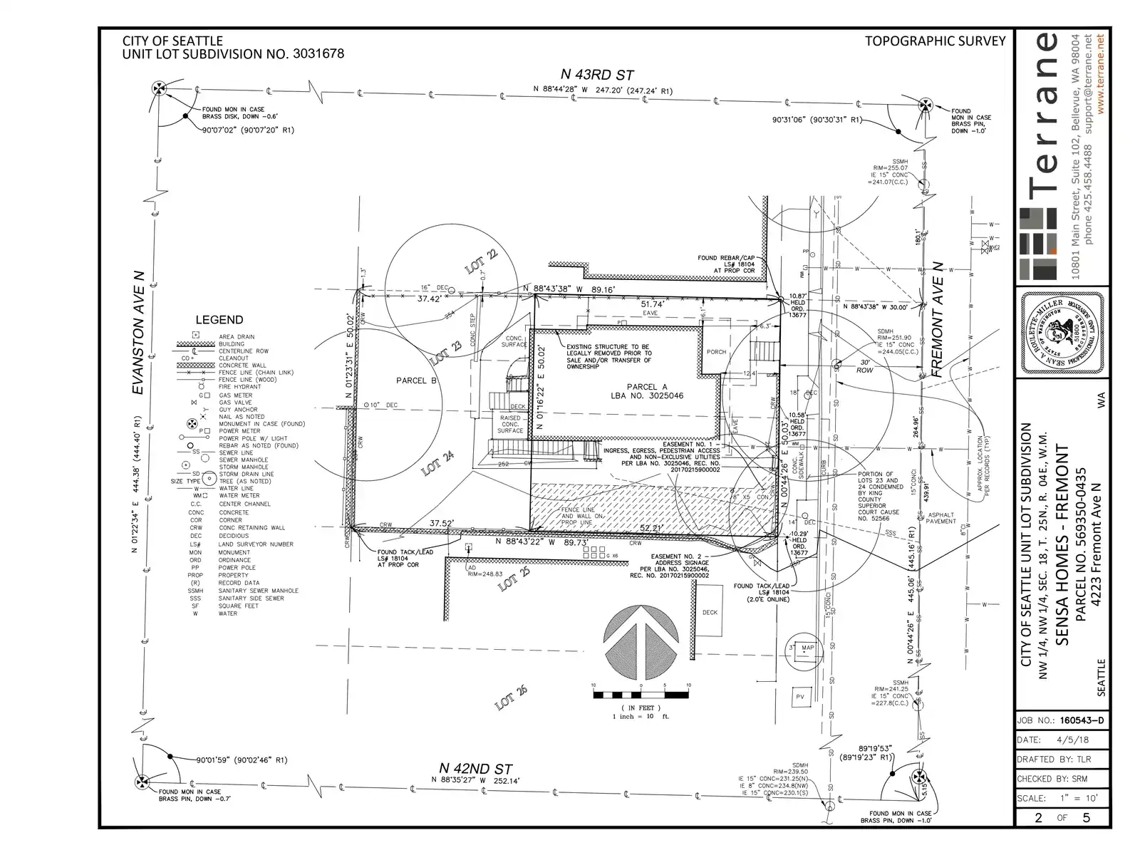 Site plan for 4223 Fremont Ave N