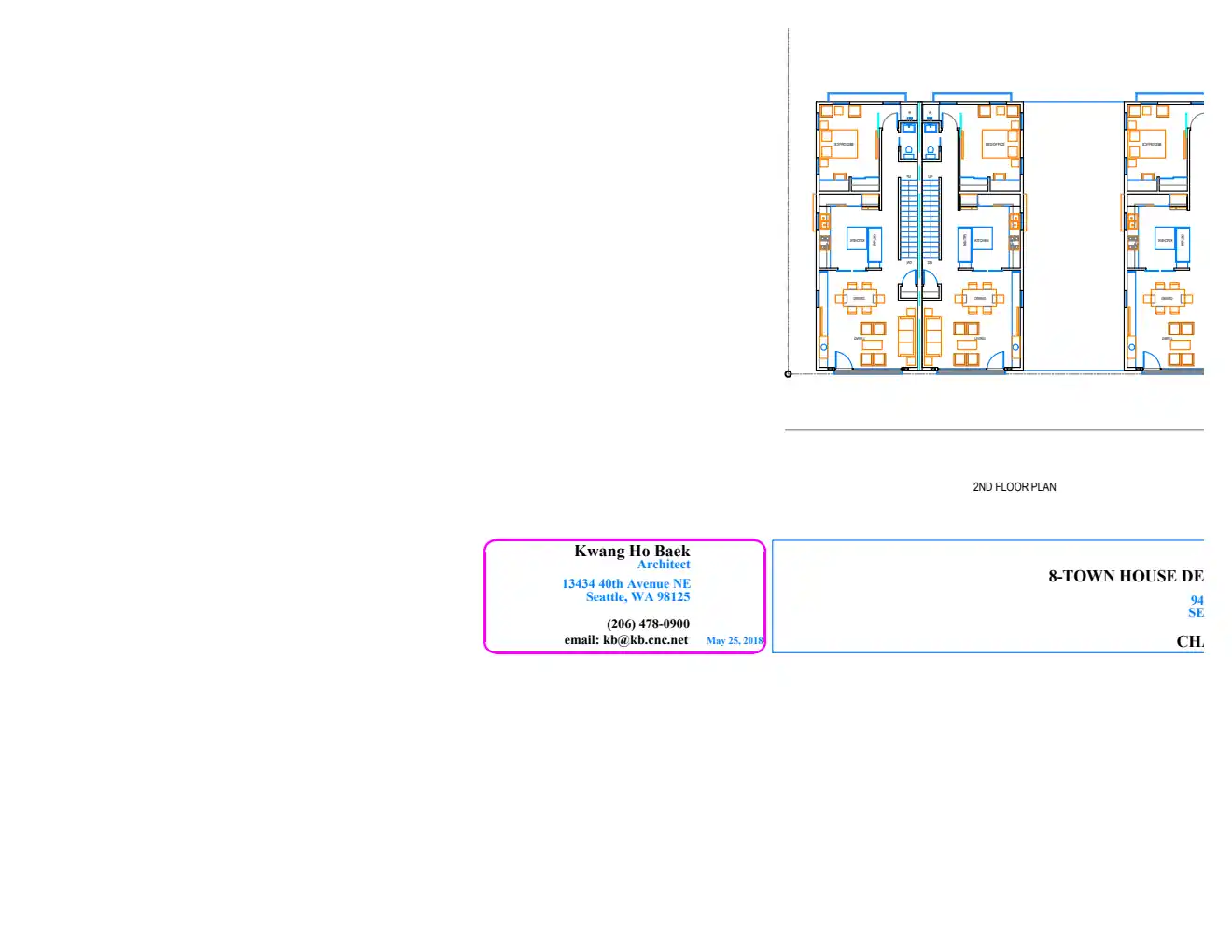 Site plan for 9419 17th Ave SW
