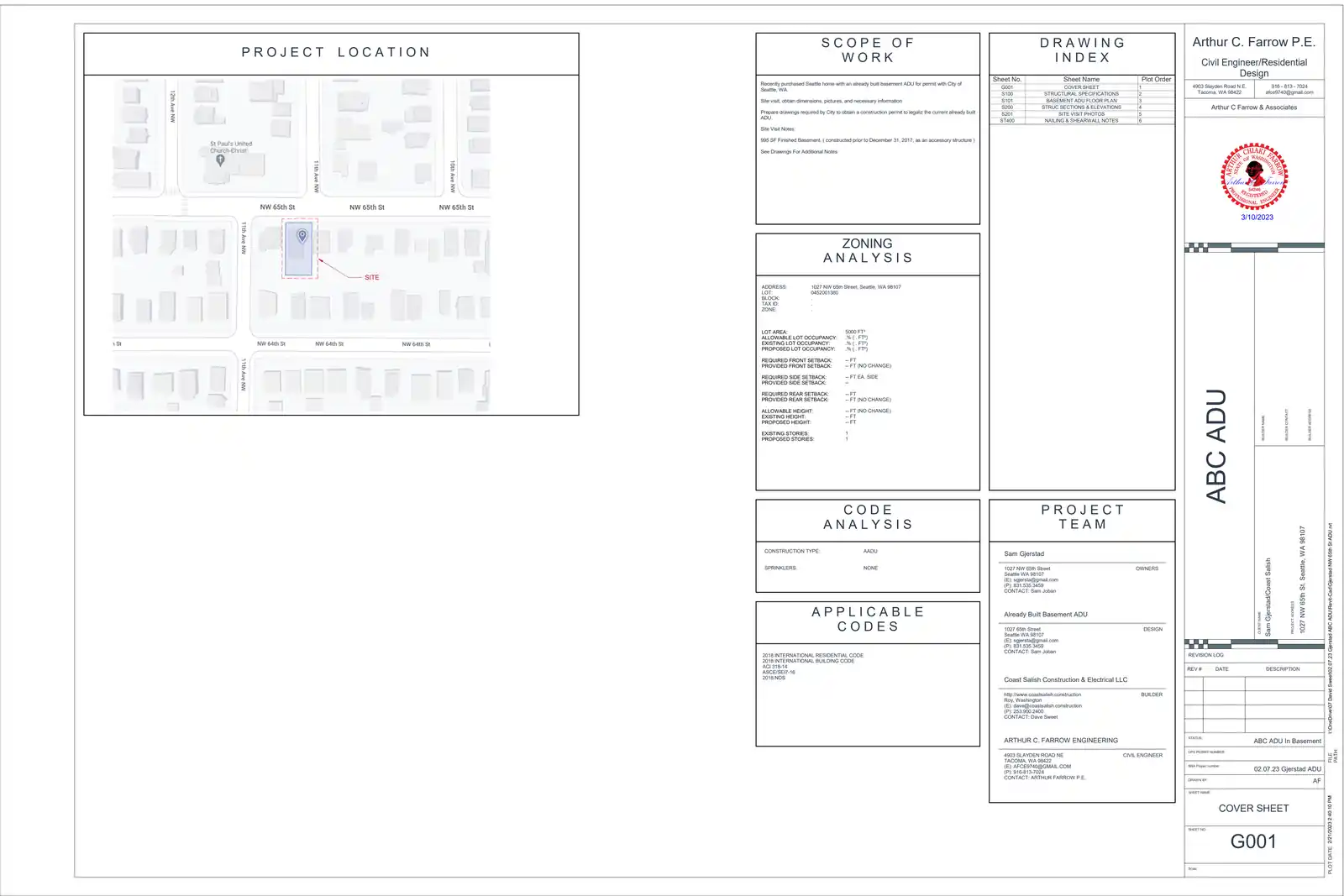 Site plan for 1027 NW 65th St