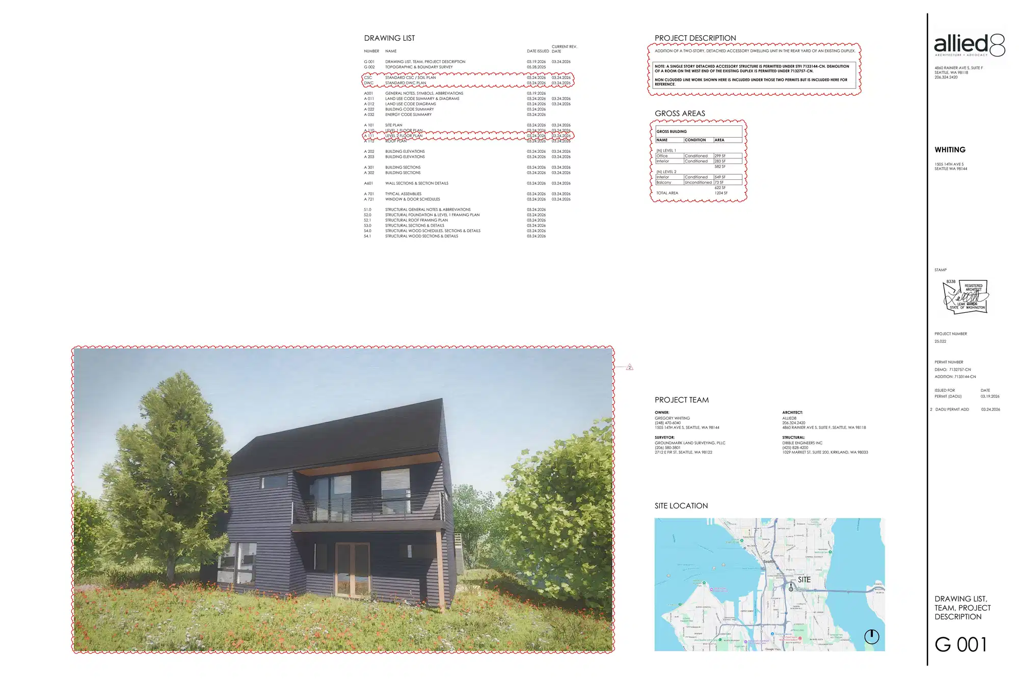 Site plan for 1507 14th Ave S