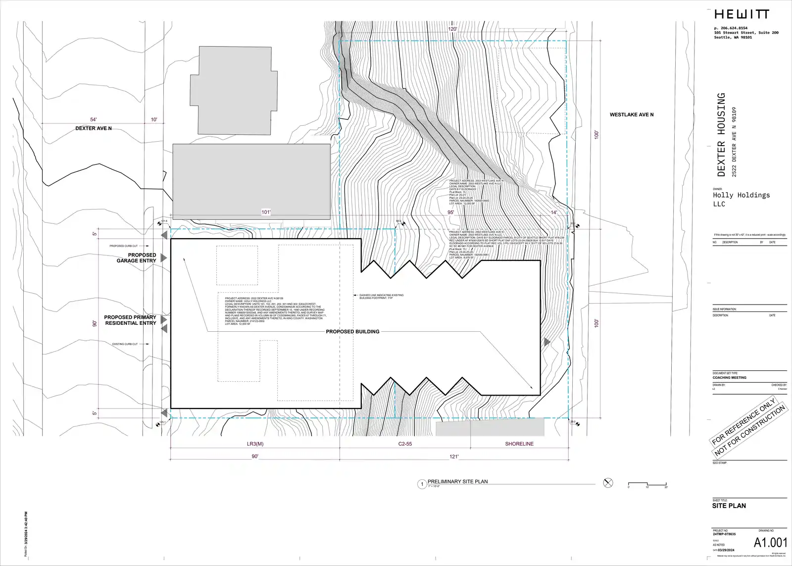 Site plan for 2522 Dexter Ave N