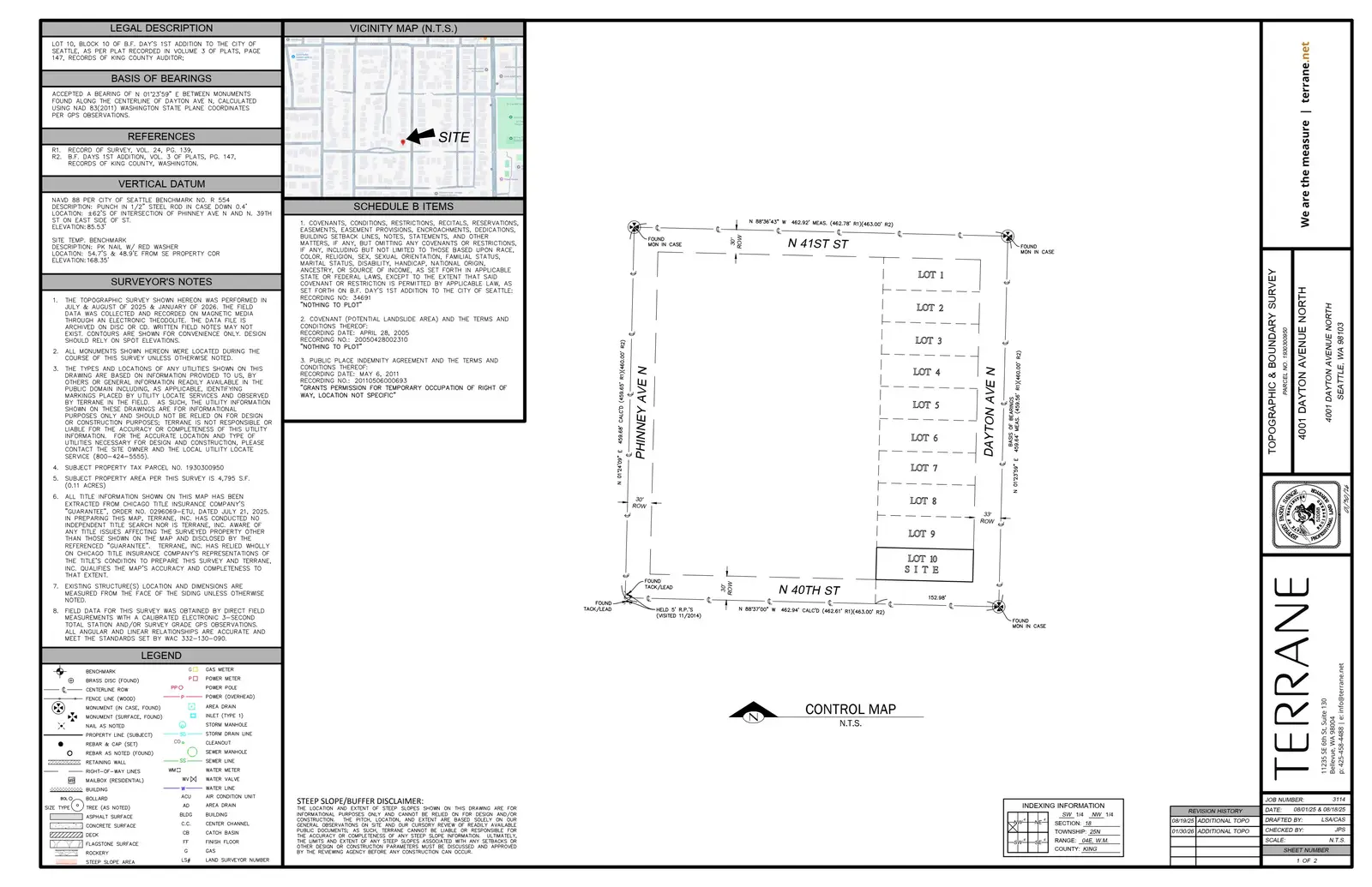 Site plan for 4001 Dayton Ave N