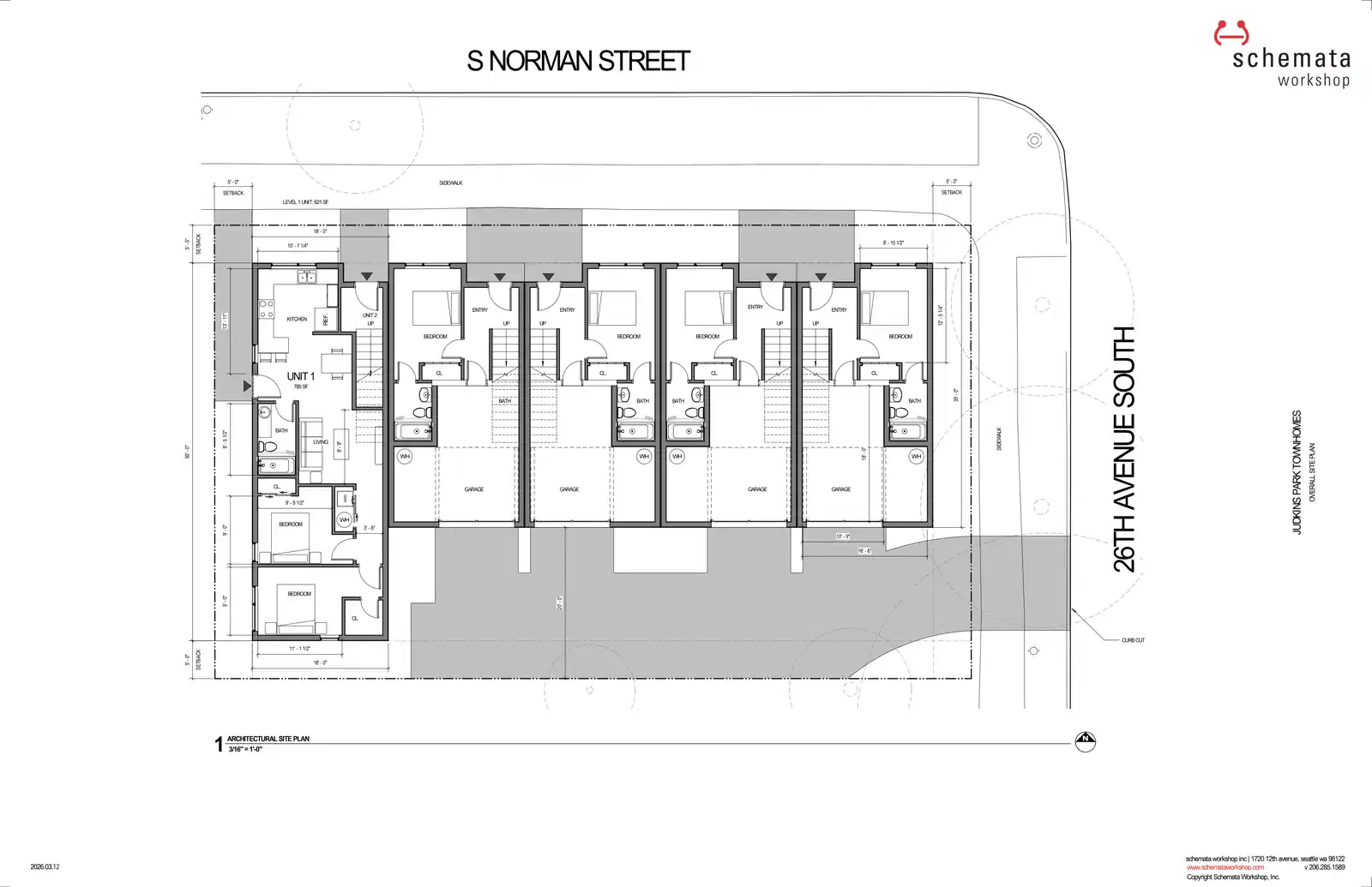 Site plan for 1103 26th Ave S