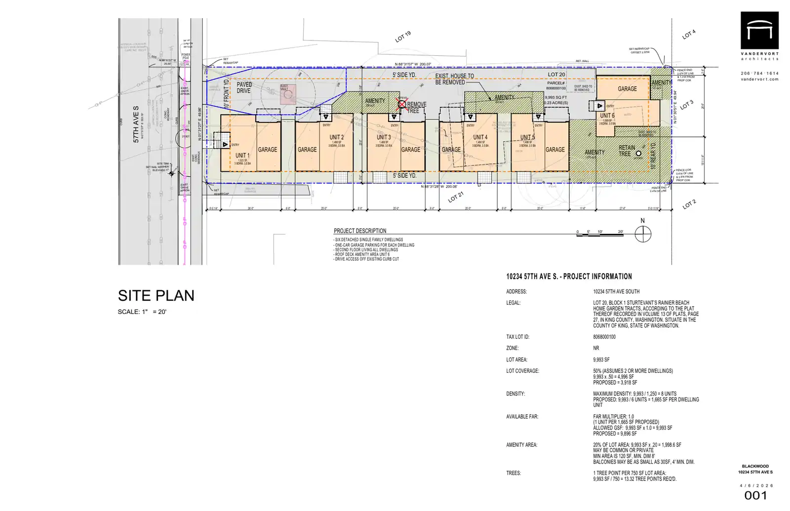 Site plan for 10234 57th Ave S