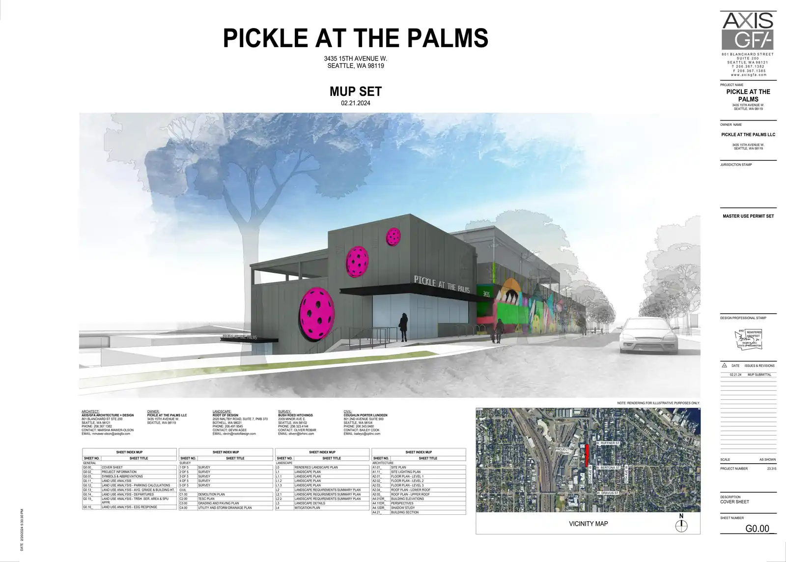 Site plan for 3435 15th Ave W